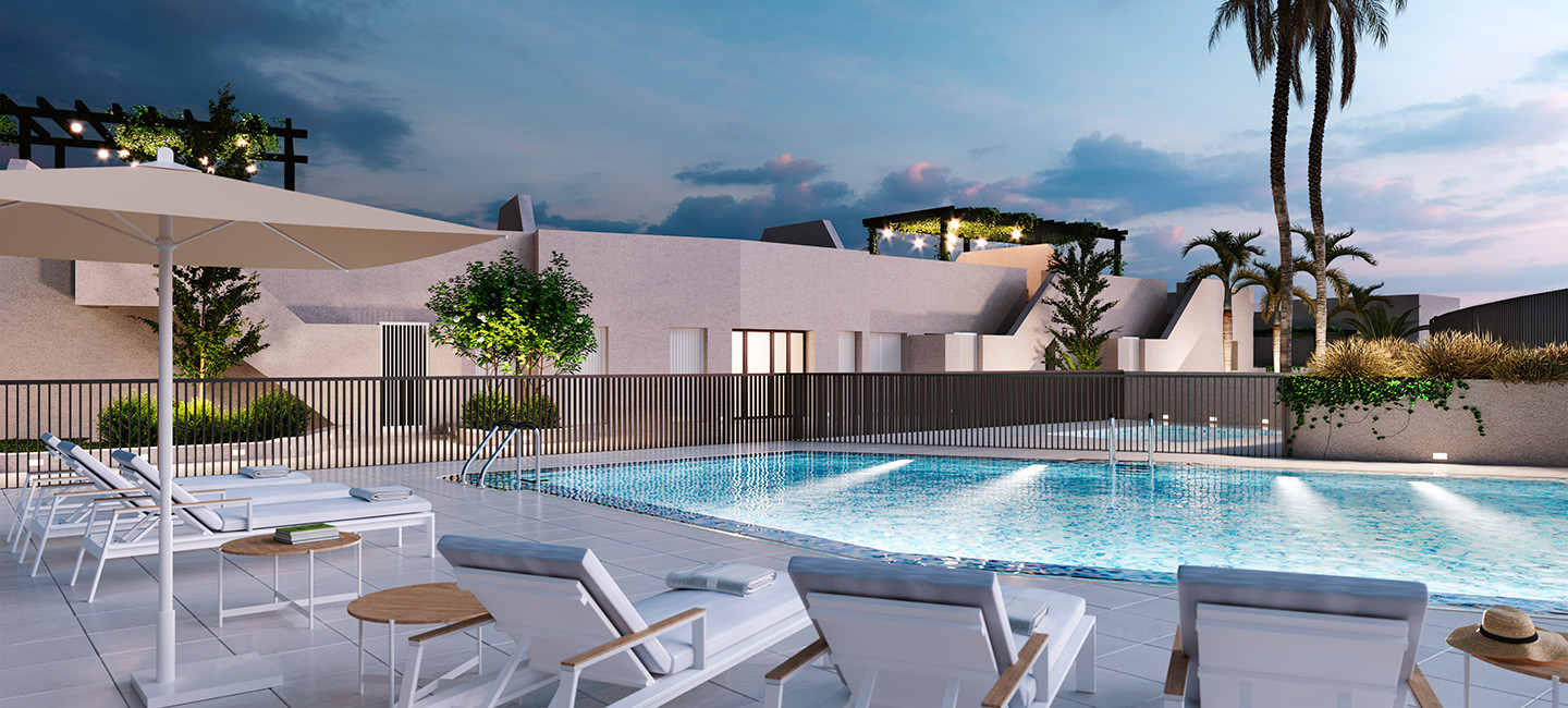 2 och 3 sovrums lägenheter med havsutsikt i Rincón de la Victoria