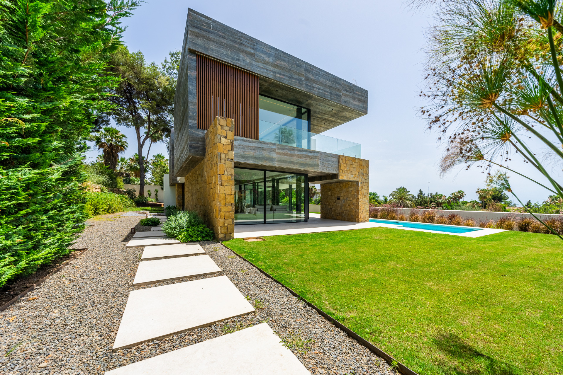 Unique brand-new modern house with stunning views
