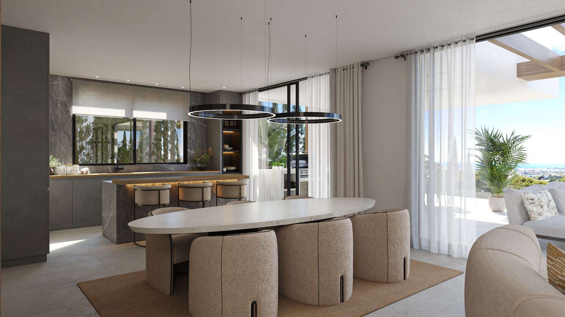 Contemporary Homes Near the Sea in New Golden Mile