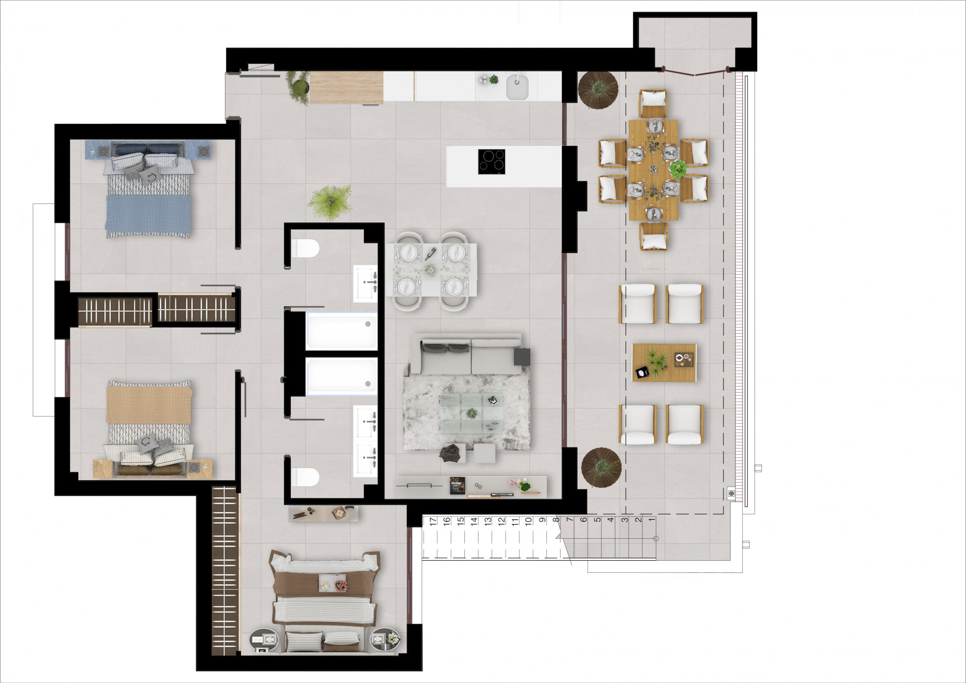 Apartamento · Istan · 3 hab.