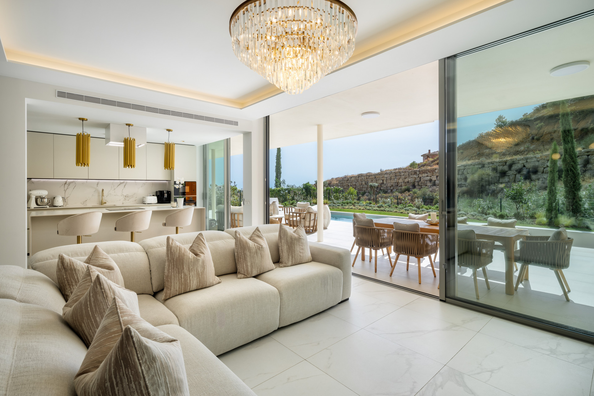 New Luxurious 3-Bedroom Apartment with Sea & Mountain Views in Reserva del Higuerón