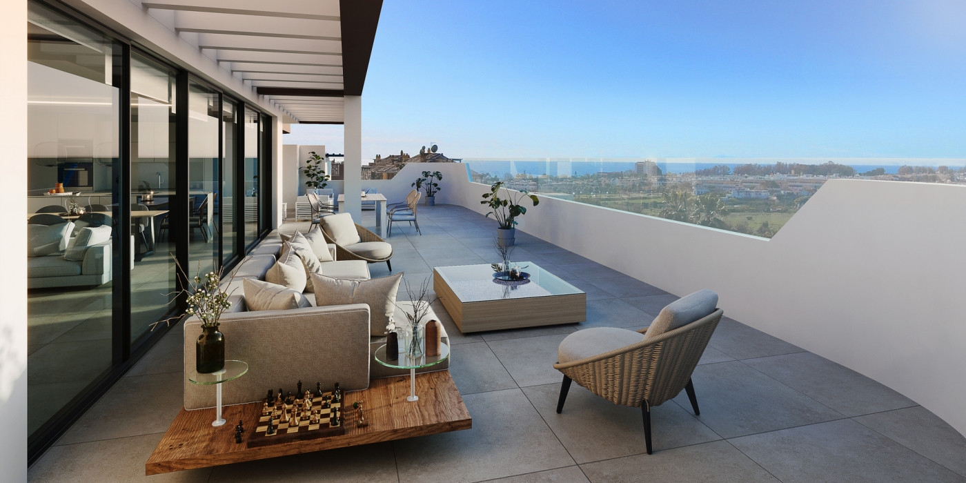 Atico Duplex en venta en New Golden Mile, Estepona