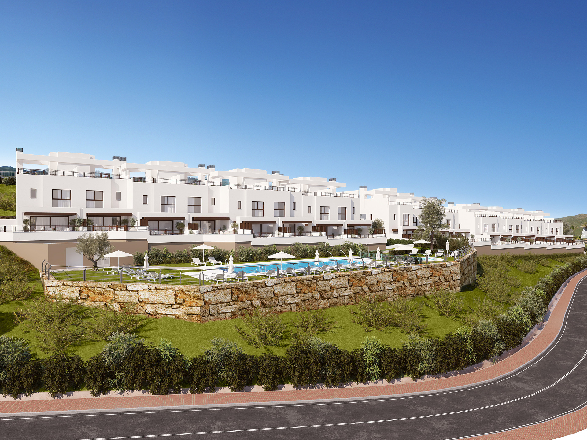 Belaria, espaciosas casas adosadas en La Cala Golf Resort en Mijas.