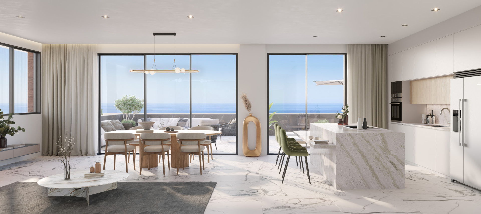 Elegant New-Build Apartment with Sea Views in Estepona East