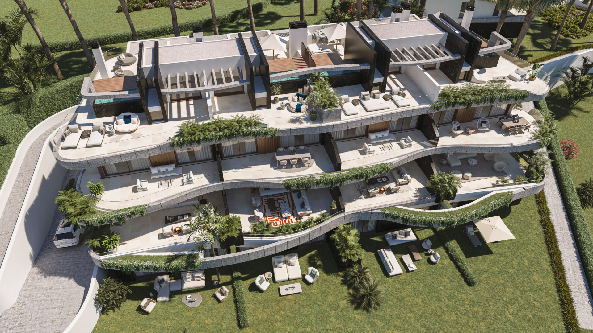 Exclusivo apartamento de obra nueva con vistas al mar en Marbella Este