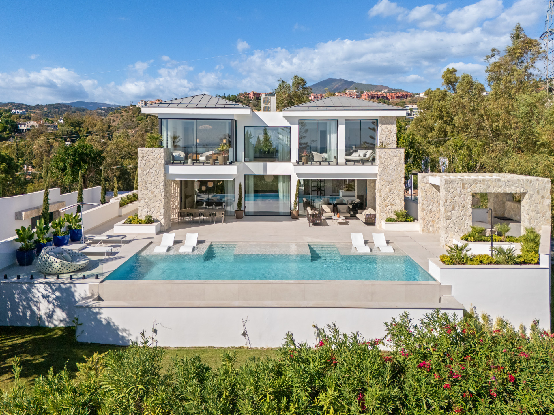 Contemporary Five-Bedroom Villa with Panoramic Sea Views in Benahavis, Malaga