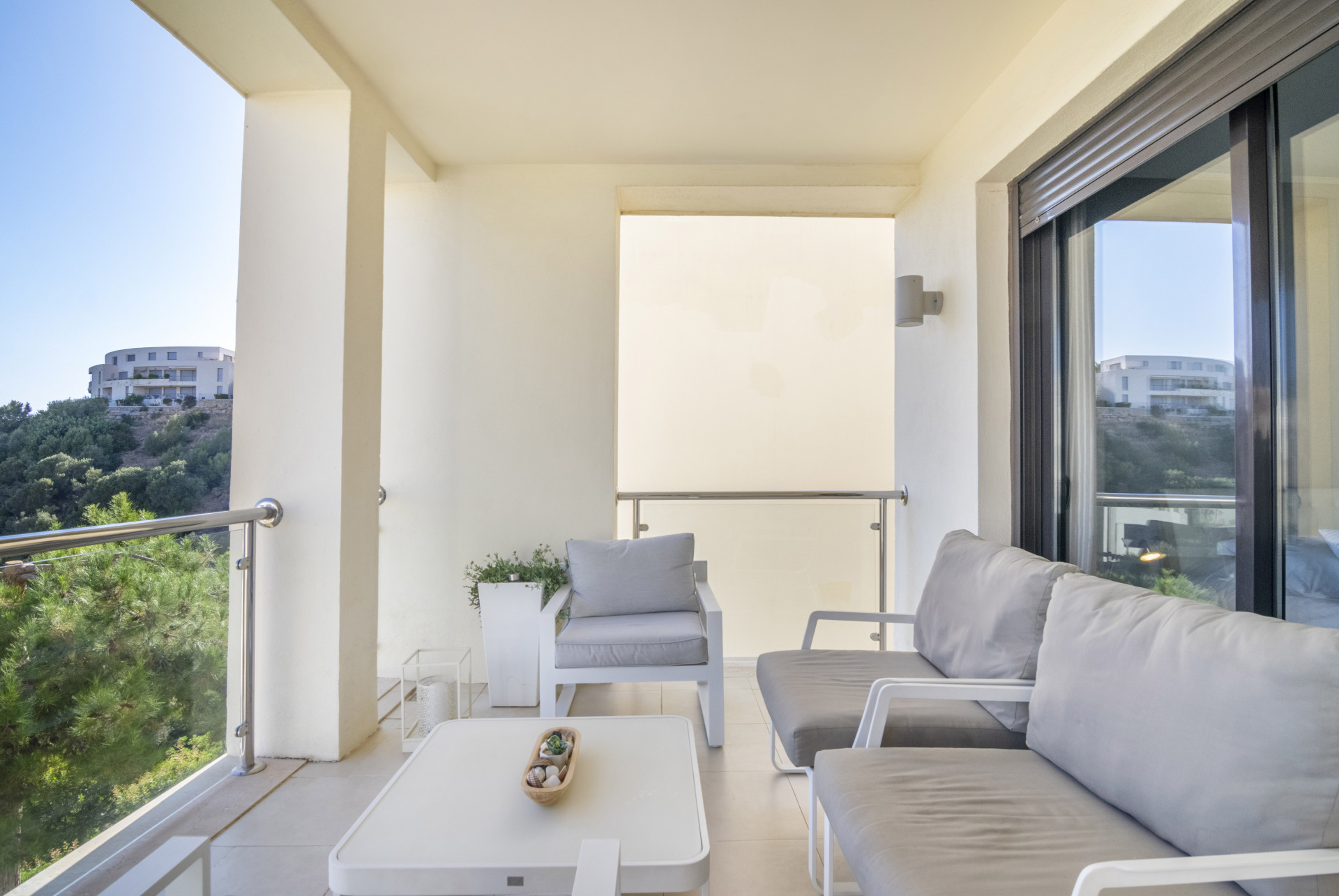 Stylish and modern, two bedroom apartment in the exclusive Samara Resort in Marbella with stunning panoramic sea views