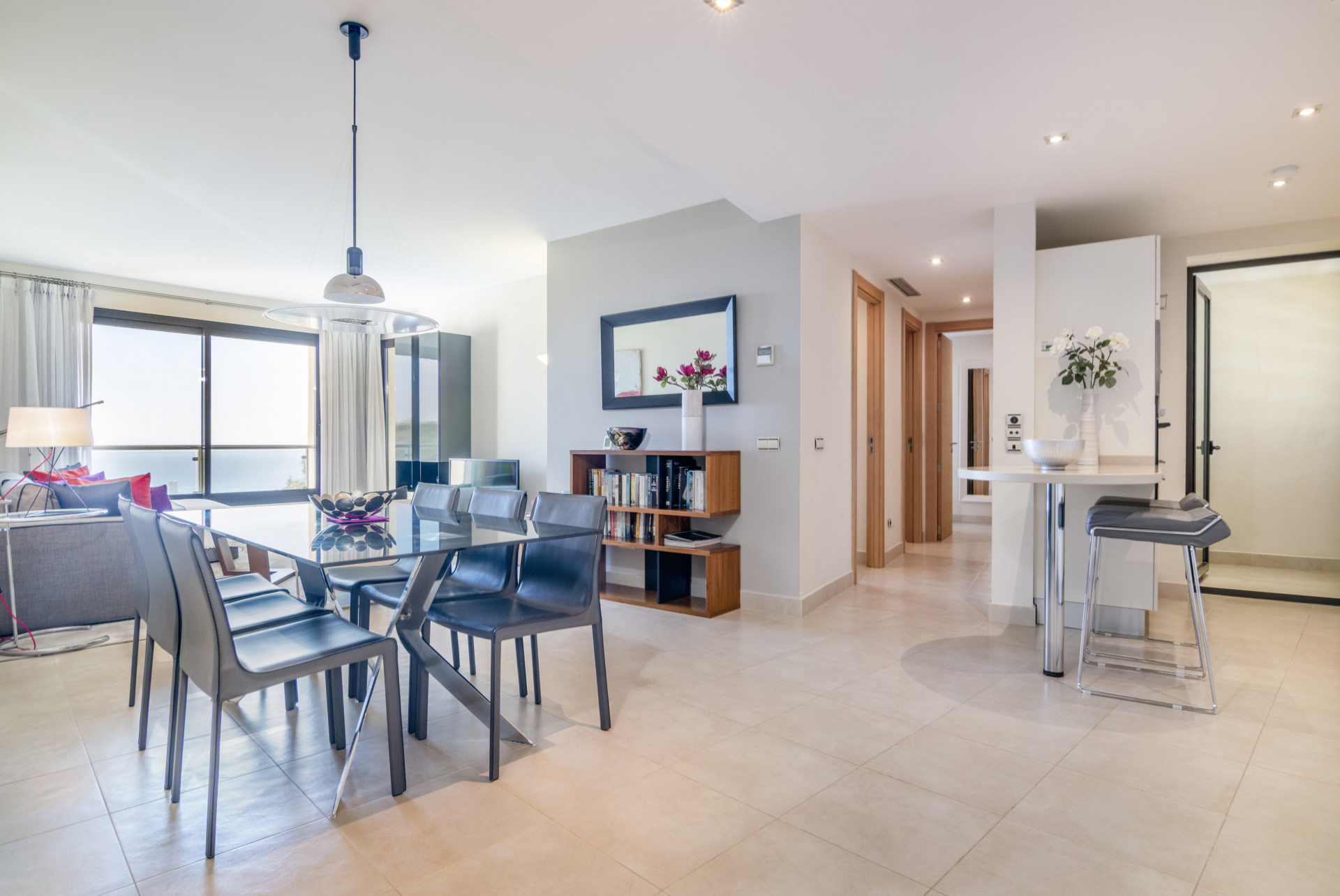 Stylish and modern, two bedroom apartment in the exclusive Samara Resort in Marbella with stunning panoramic sea views