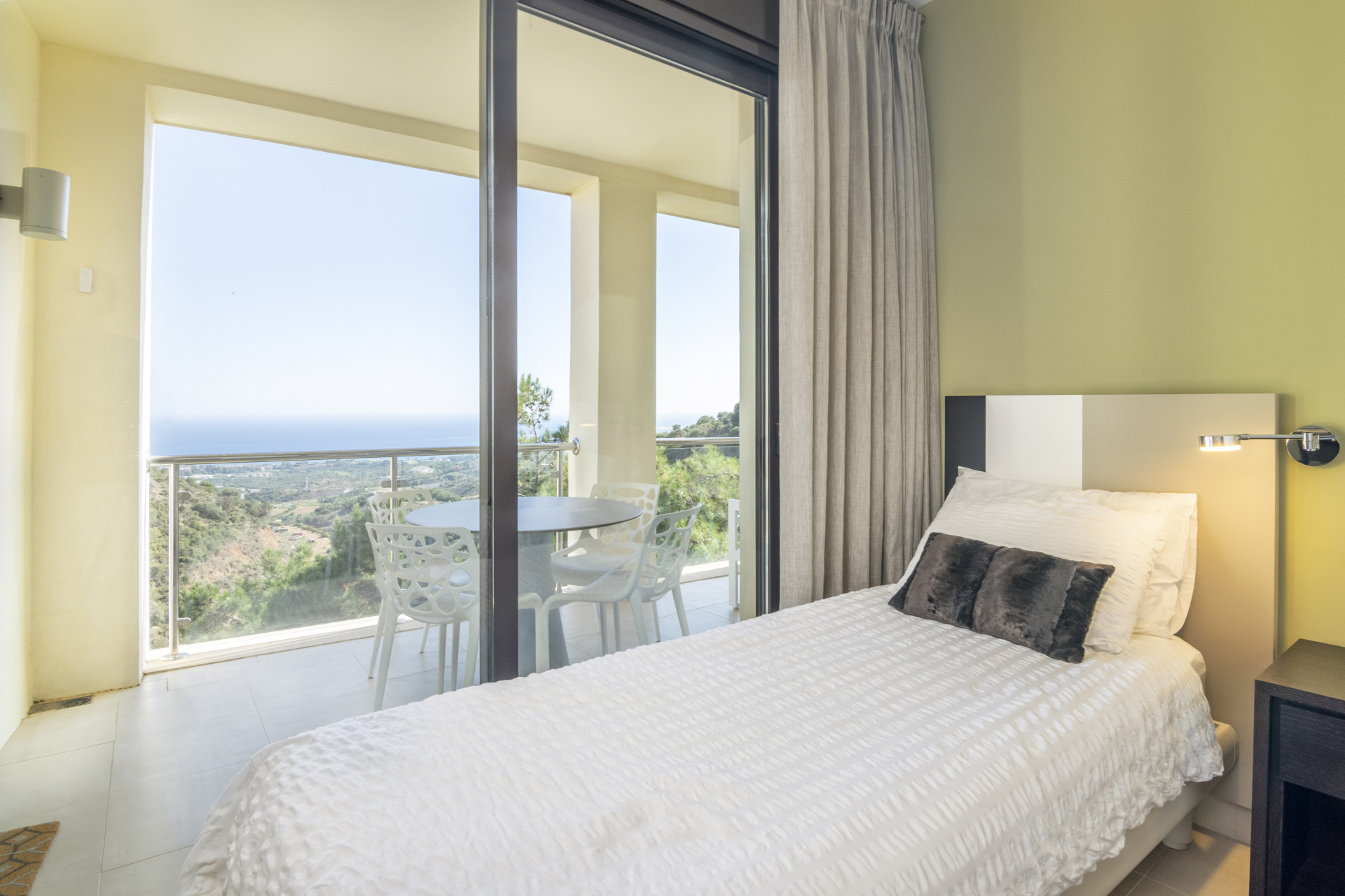 Stylish and modern, two bedroom apartment in the exclusive Samara Resort in Marbella with stunning panoramic sea views