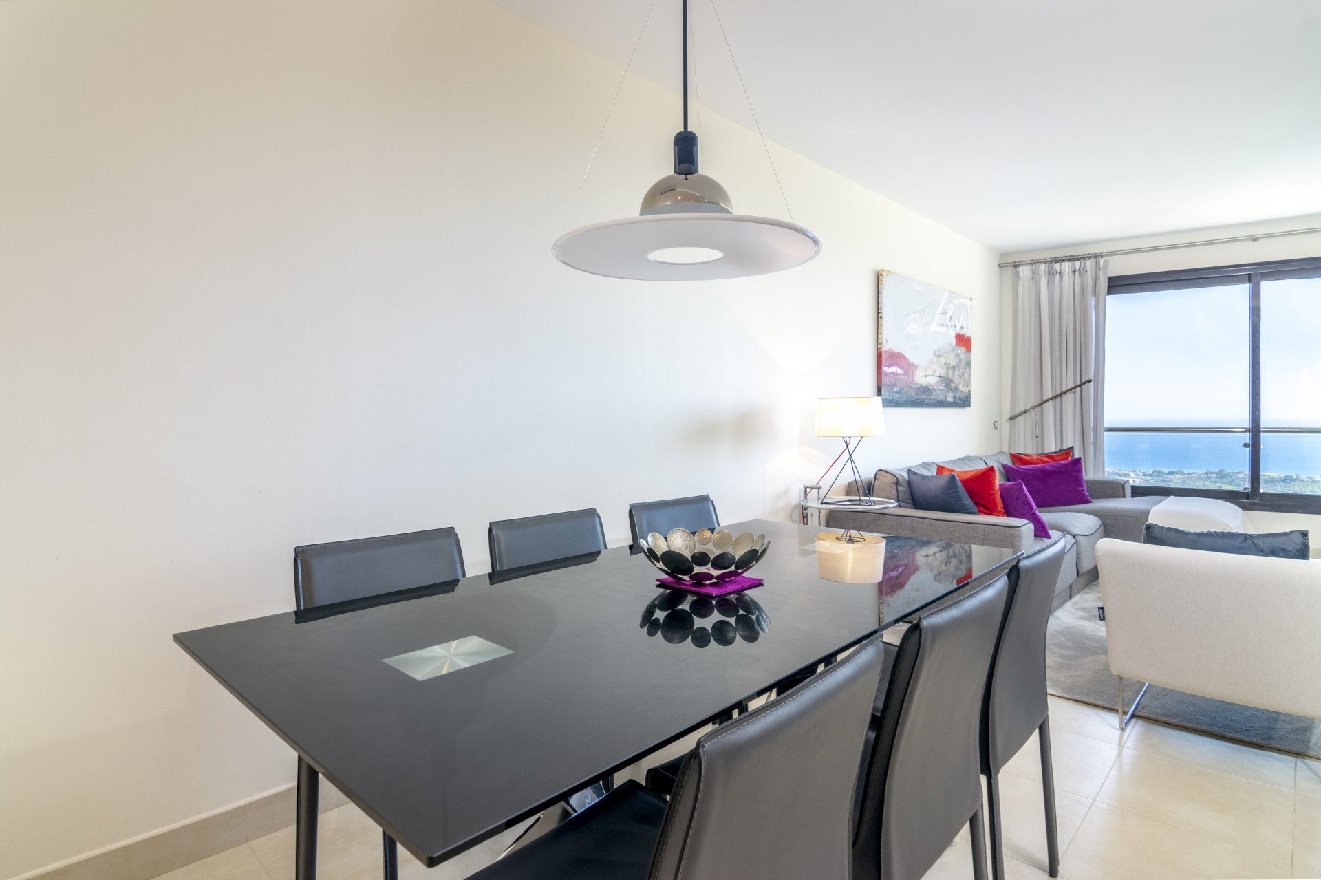 Stylish and modern, two bedroom apartment in the exclusive Samara Resort in Marbella with stunning panoramic sea views