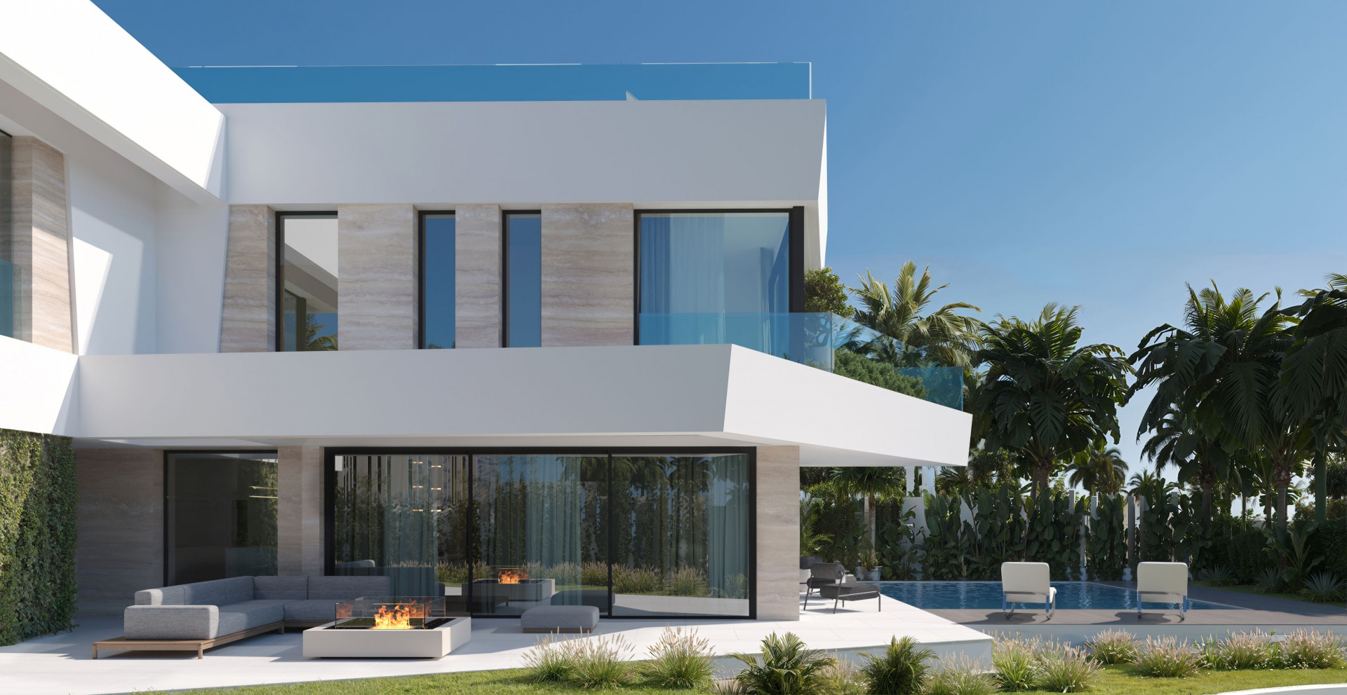 ¡Villas a estrenar en la parte baja de Calahonda - camine a todas partes!