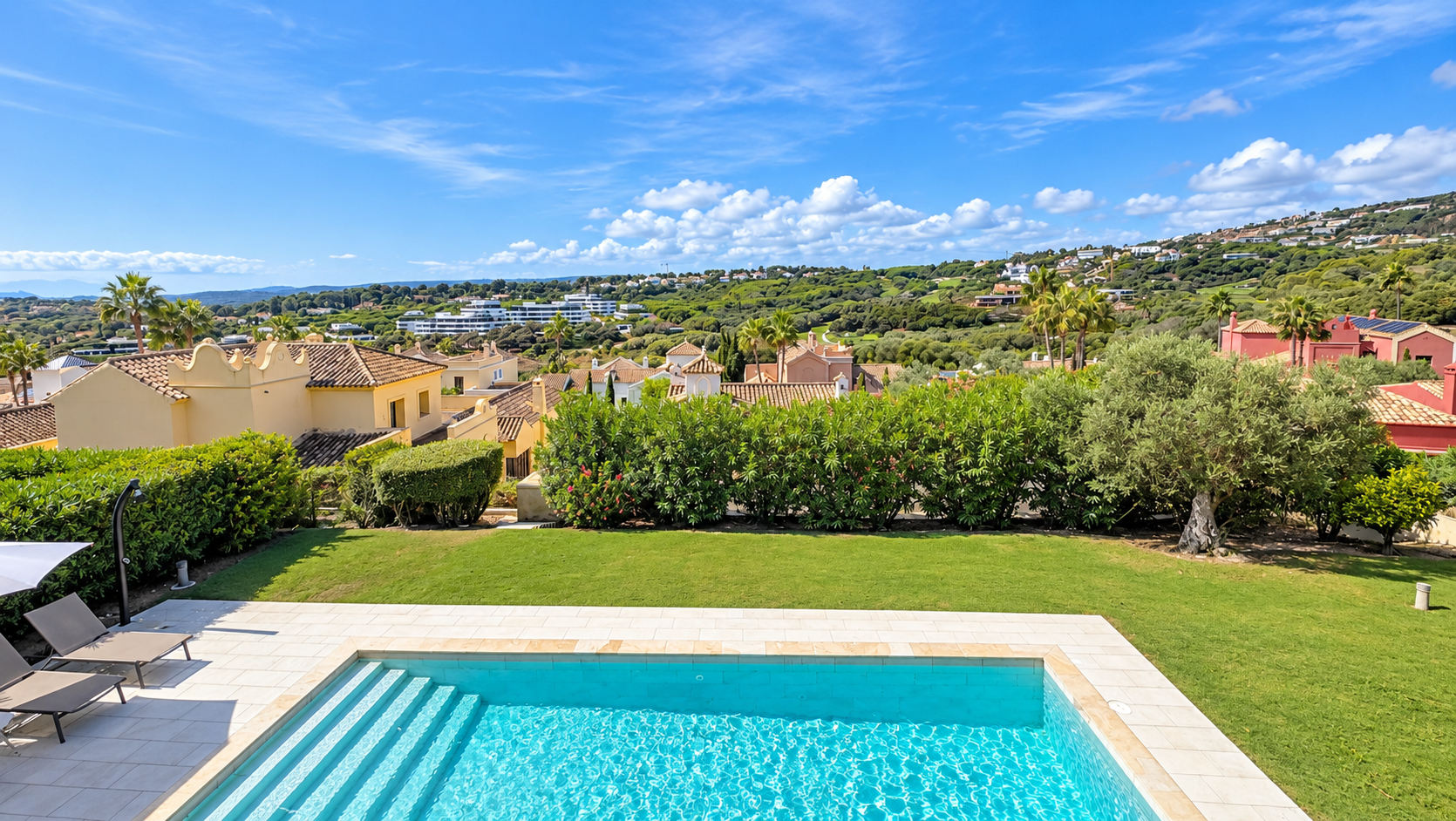Modern Villa with Saltwater Pool and Golf & Mountain Views in Los Cortijos de La Reserva