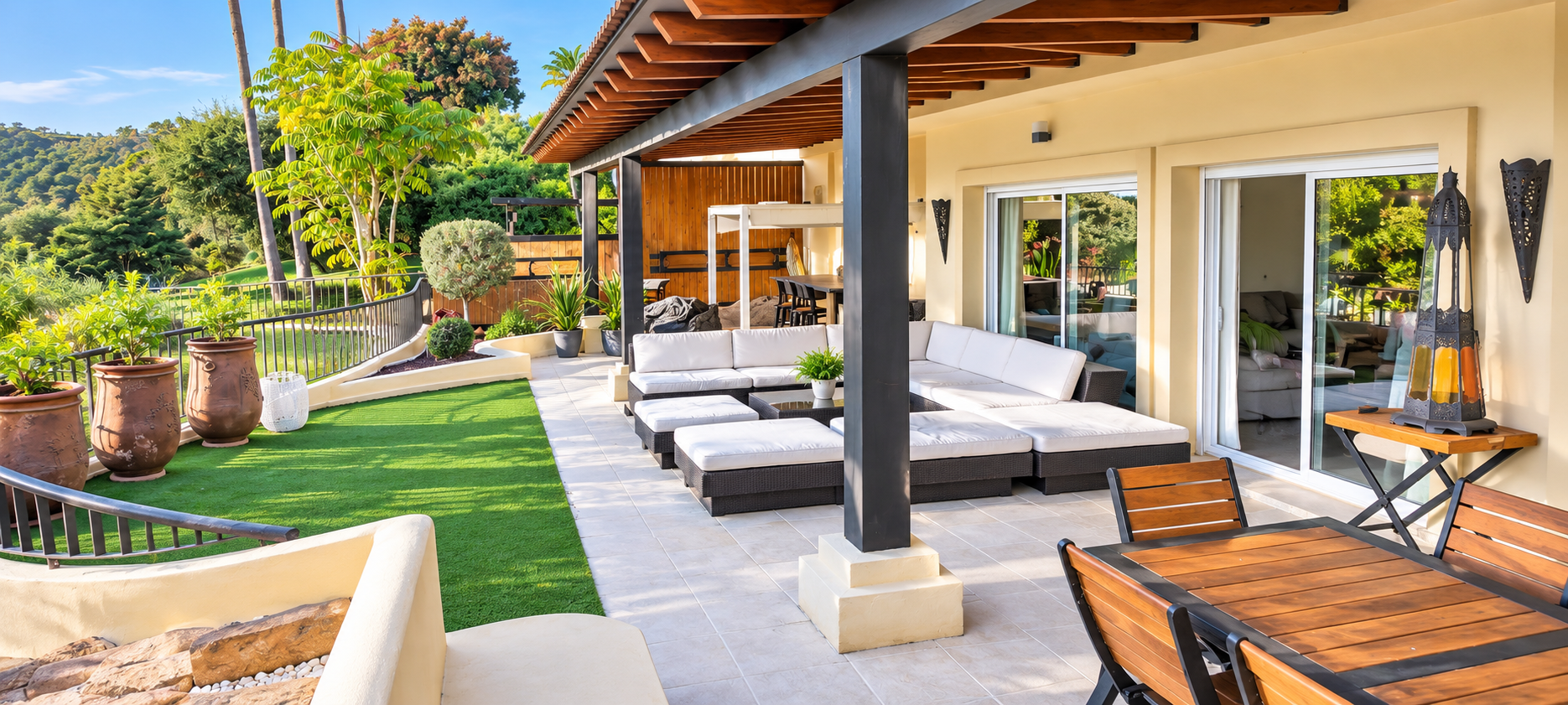 Elegant 3-Bedroom Apartment with Expansive Terraces, Panoramic Views & Modern Interiors