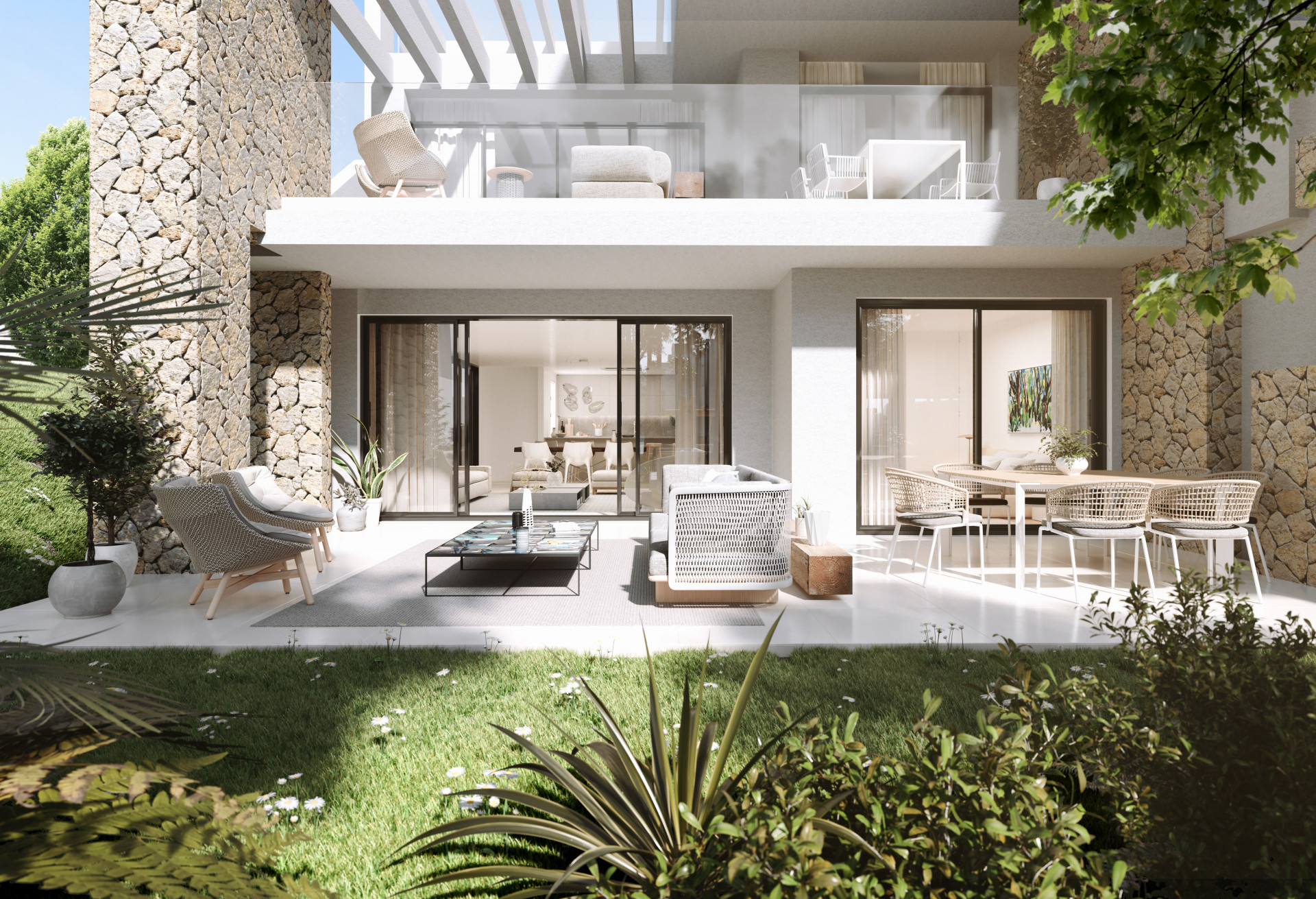 Elegant two bedroom ground floor apartment with cutting-edge technology