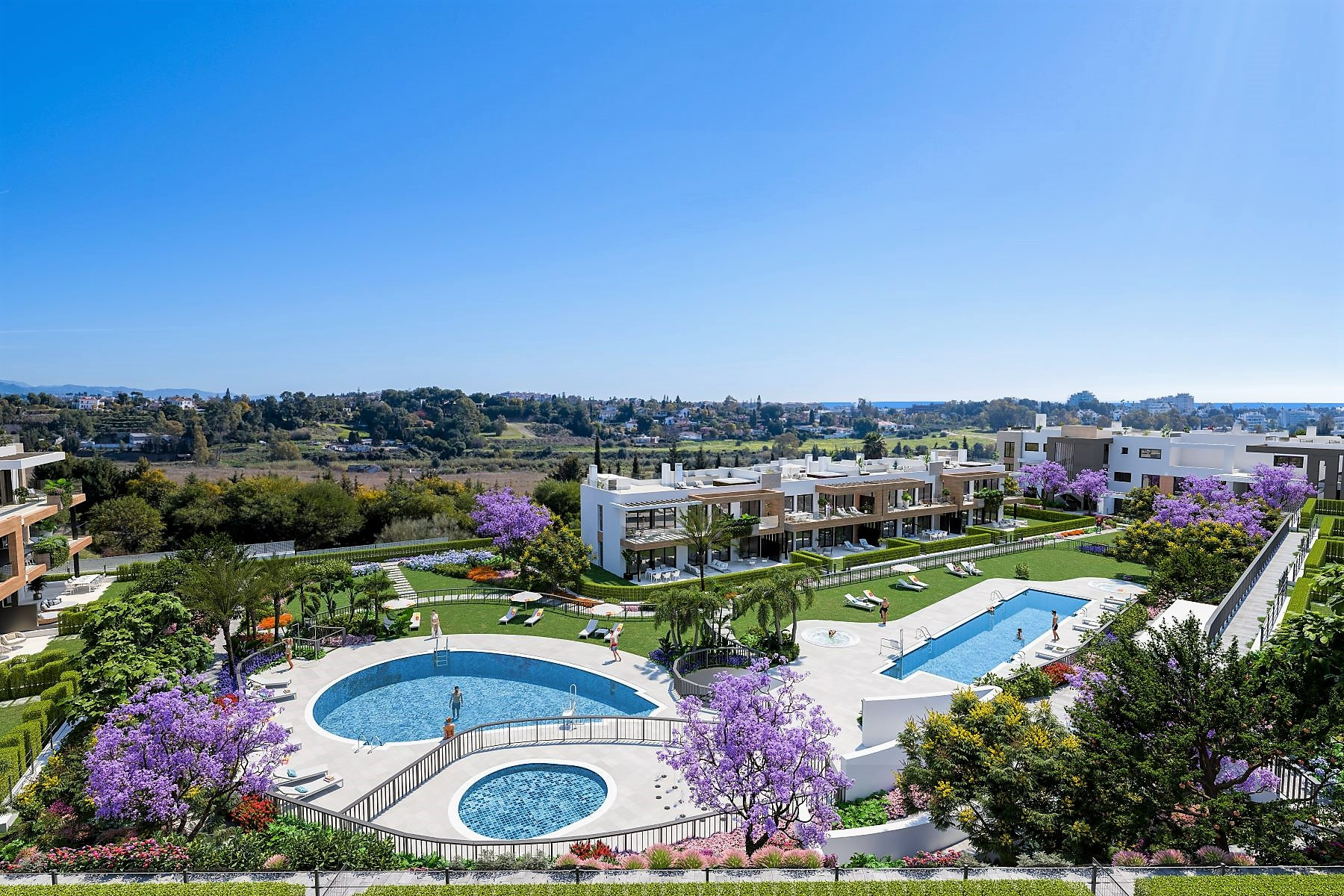 Contemporary duplex penthouse with panoramic sea views in the esteemed Atalaya