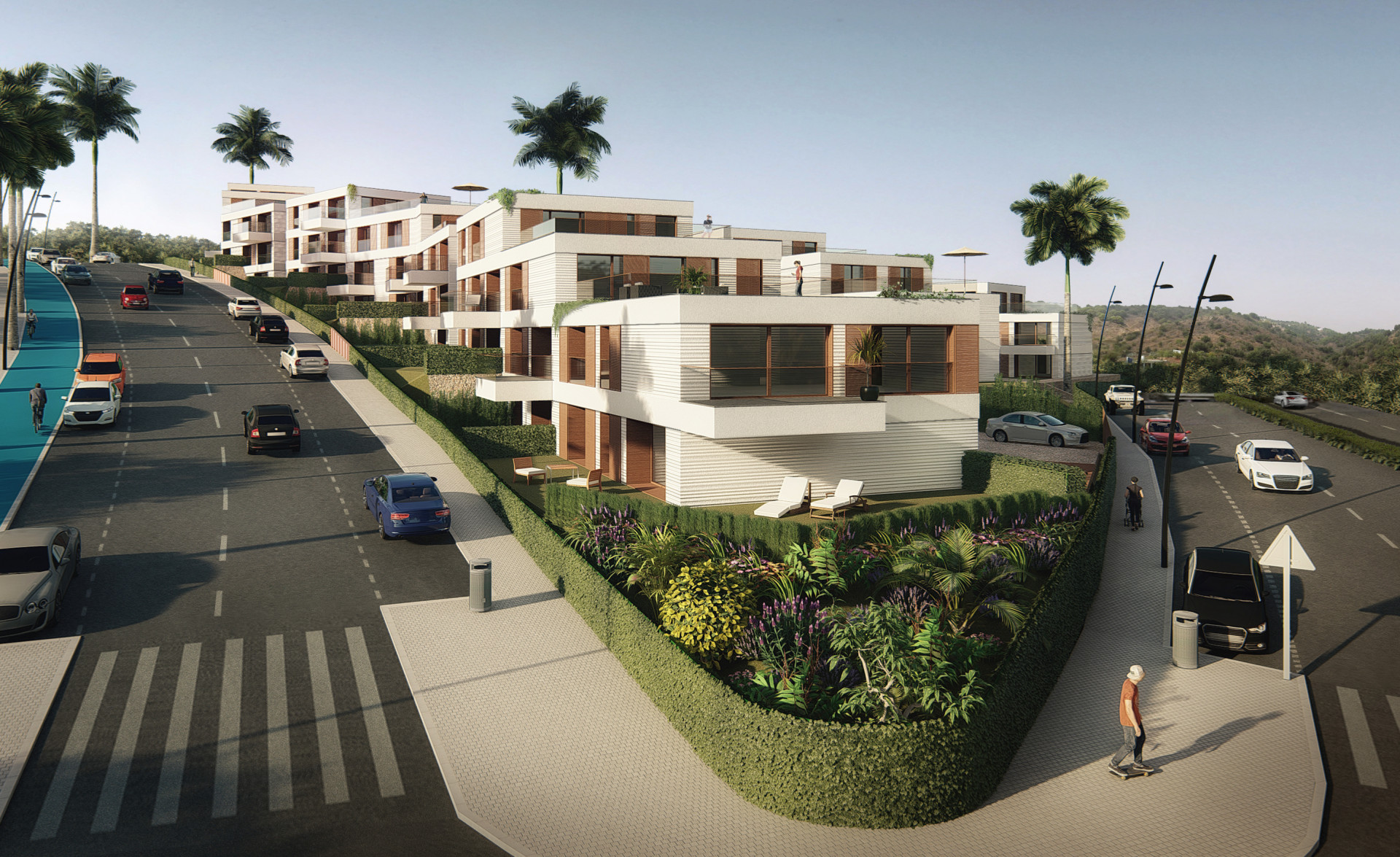 Beautiful two bedroom apartment within a gated community in Estepona city