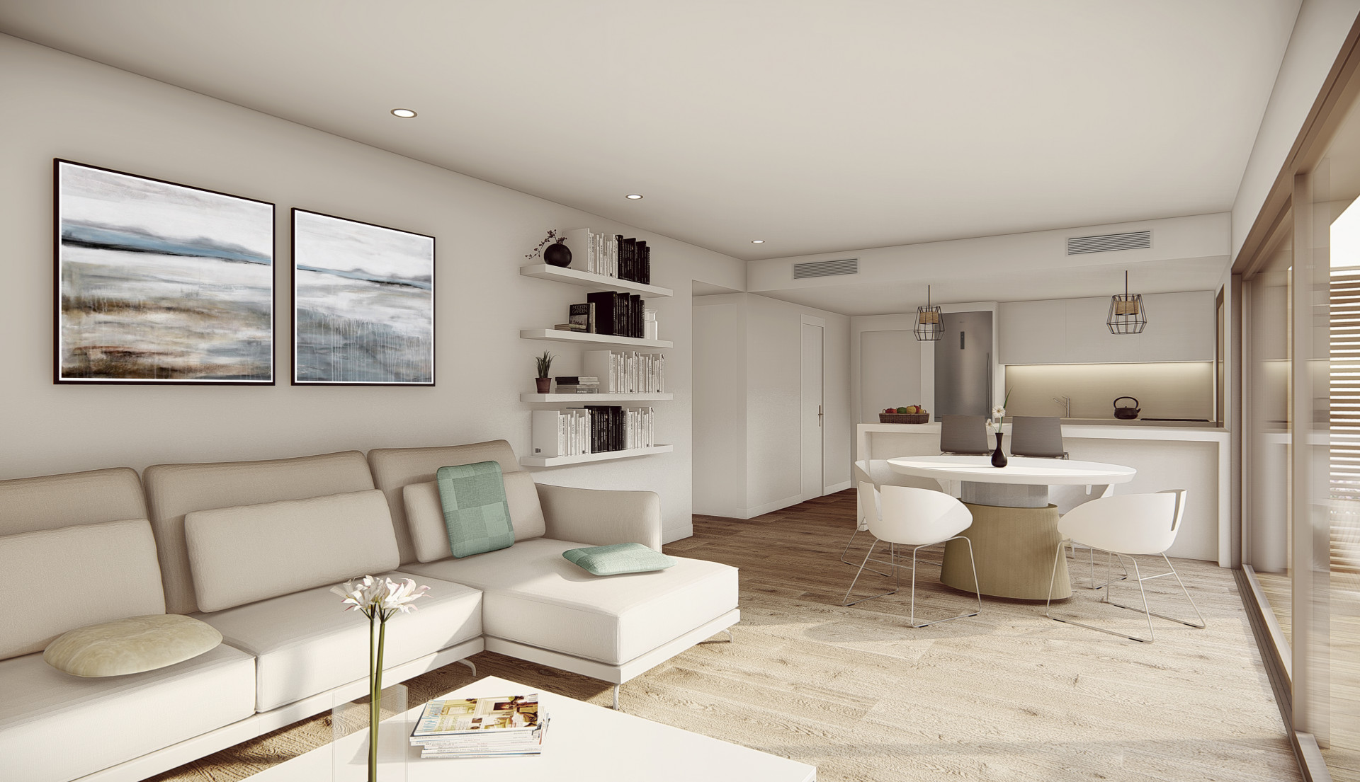 Spacious ground floor apartment in a remarkable community close to sea
