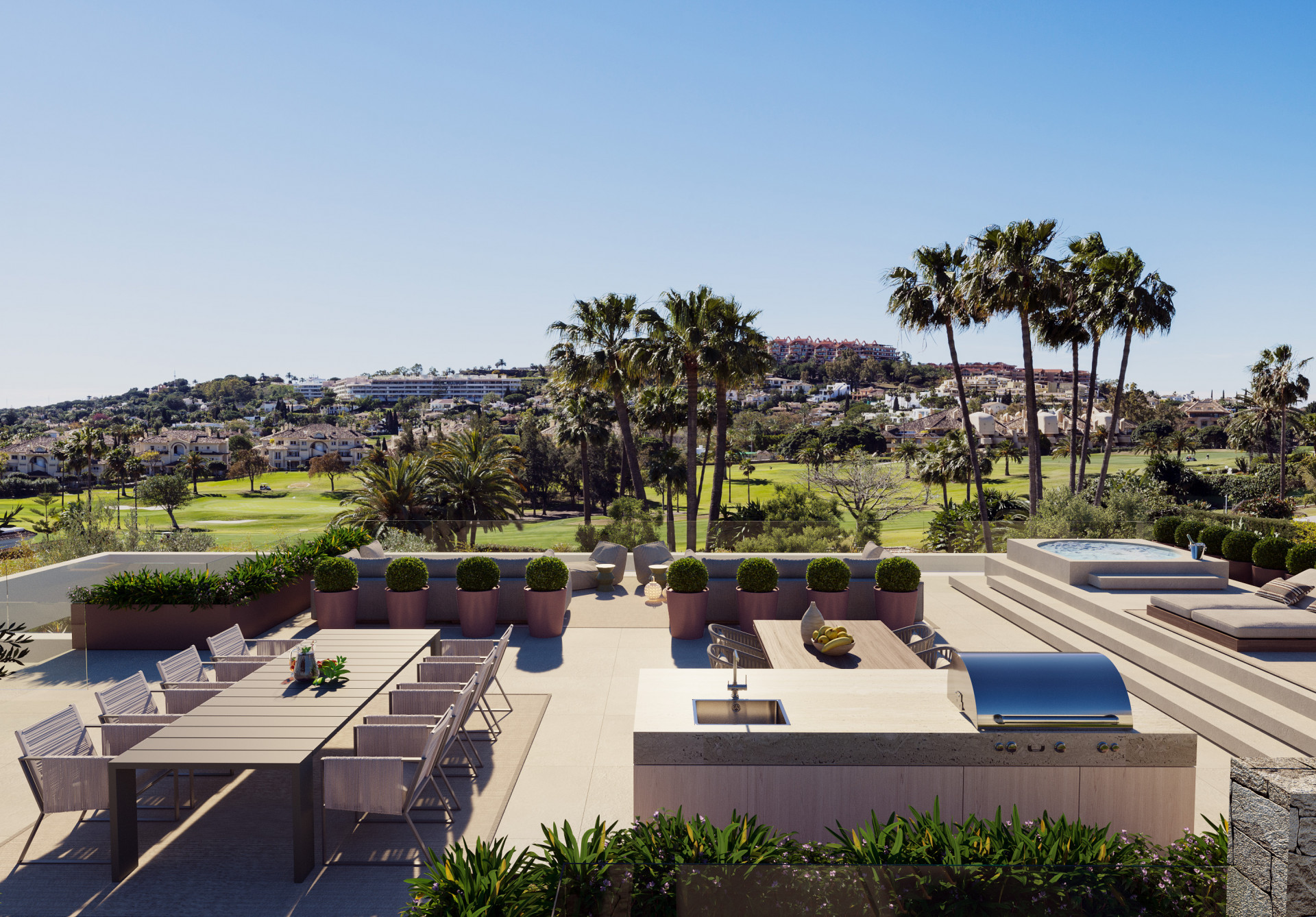 Frontline golf villa with stunning solarium and buggy garage with direct access to the golf course