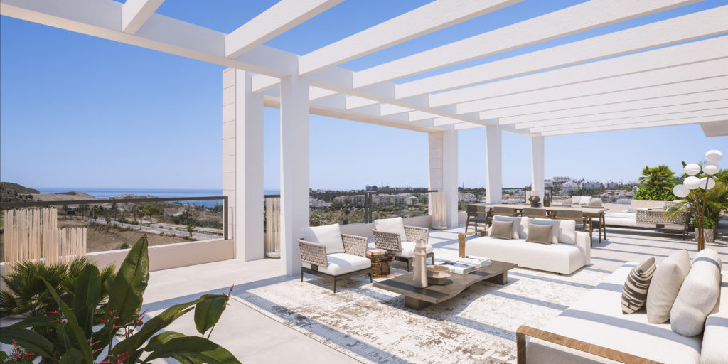 Encantador Ático dúplex en Mijas Costa con vistas panorámicas