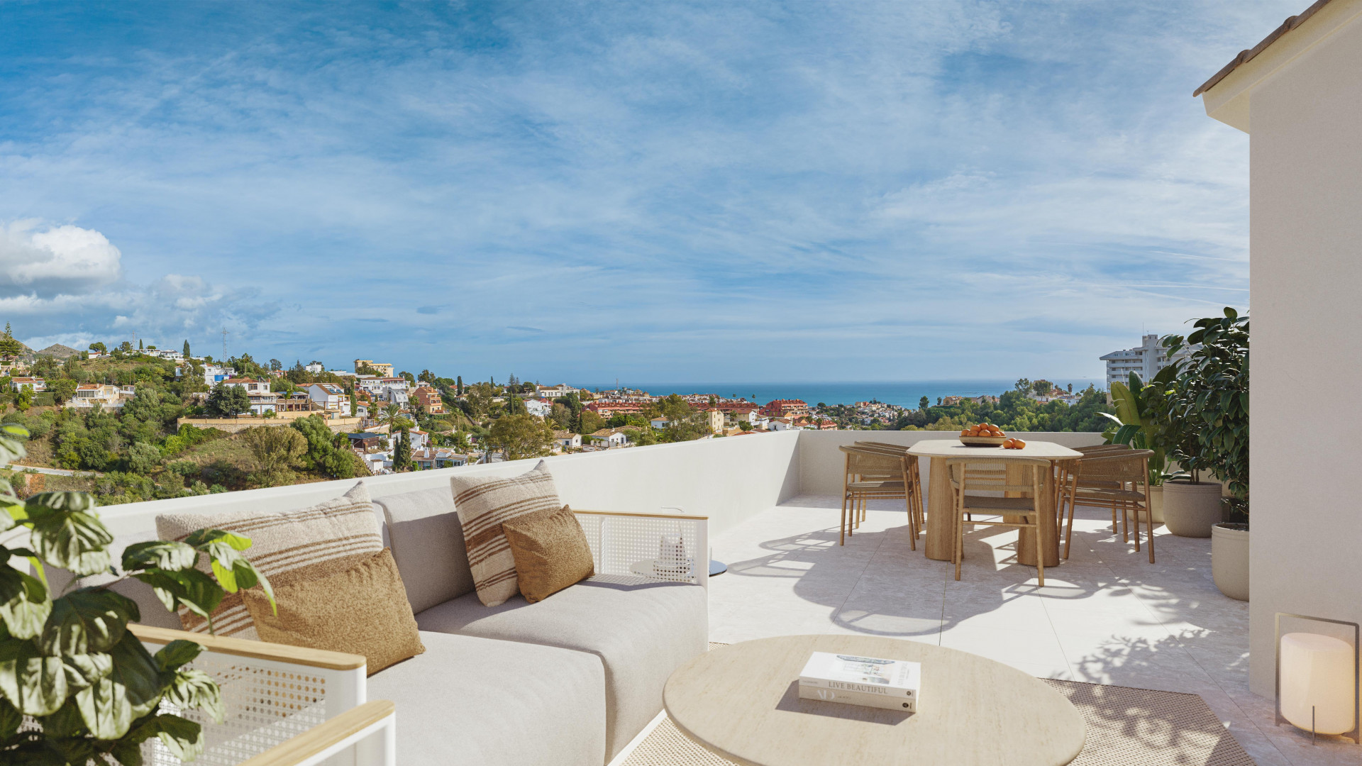 Ático dúplex con vistas al mar en Torreblanca, Fuengirola