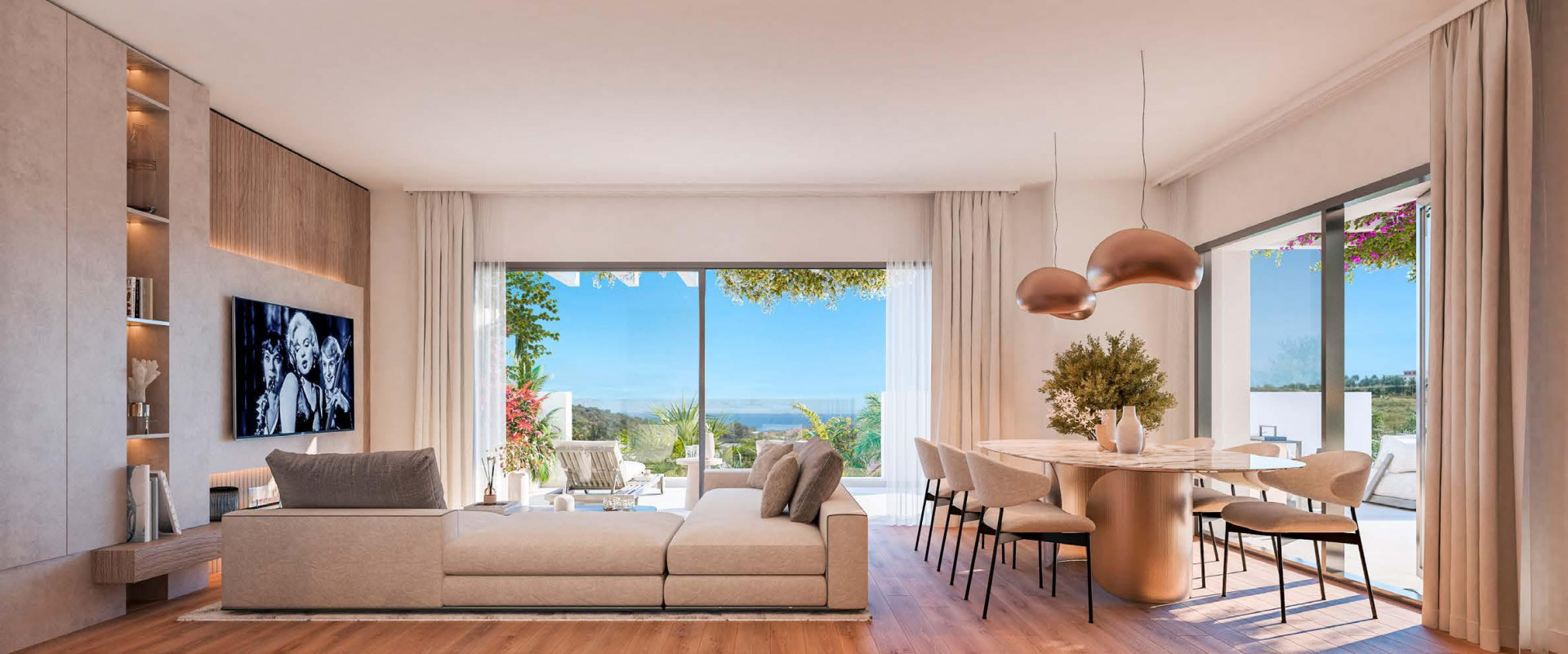 Luxurious Contemporary Apartment in Casares Golf with Panoramic Views