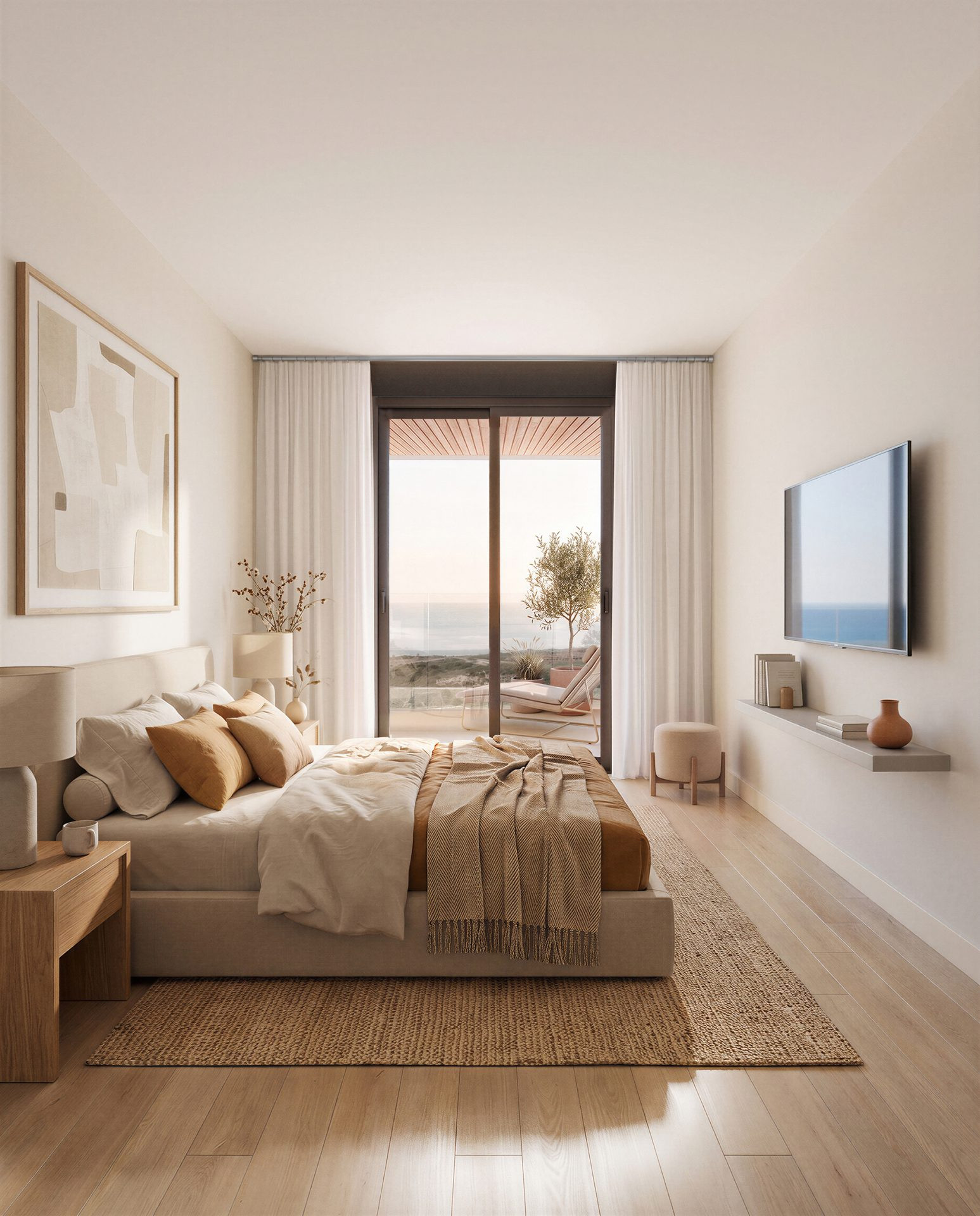 Ático de tres dormitorios en Estepona Oeste con vistas al golf y amplia terraza