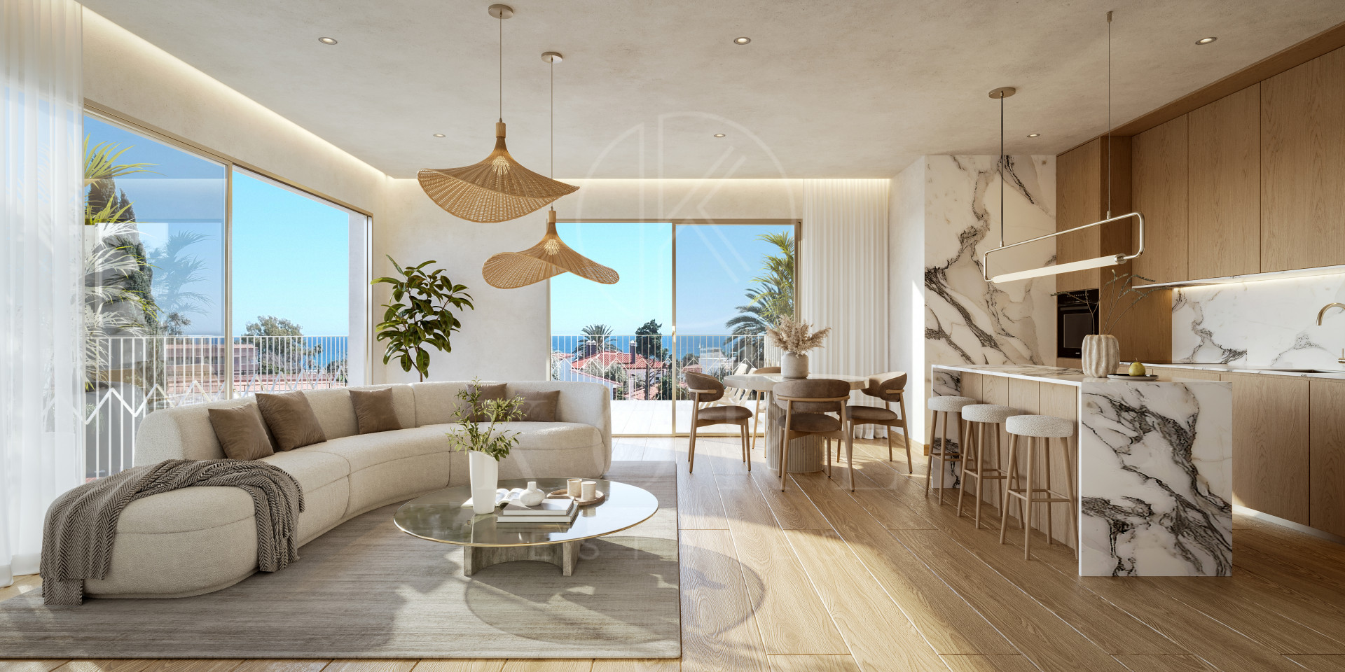 Espectacular ático con vistas al mar y piscina privada
