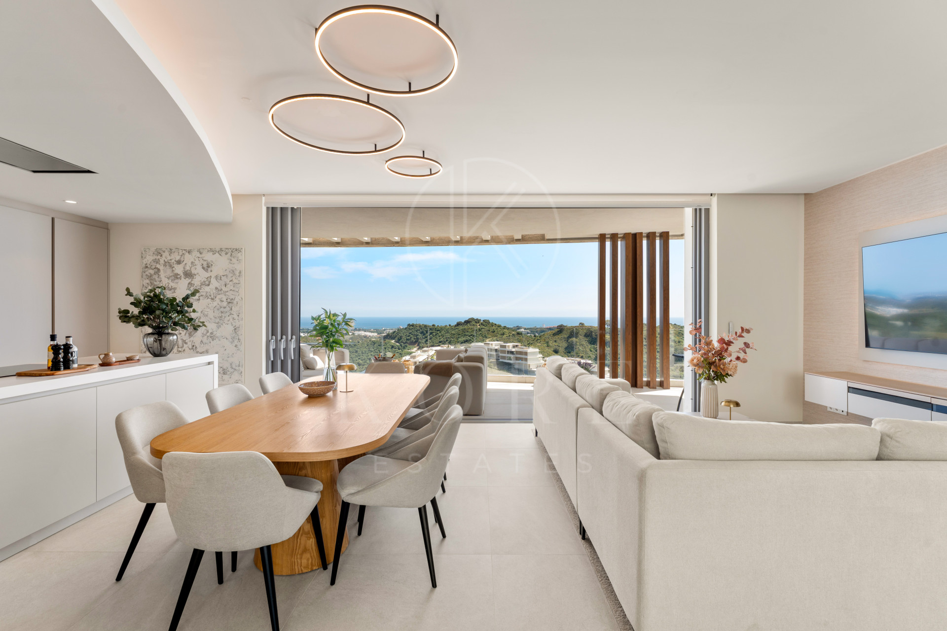 Luxury Duplex Penthouse with Panoramic Sea, Golf and Mountain Views