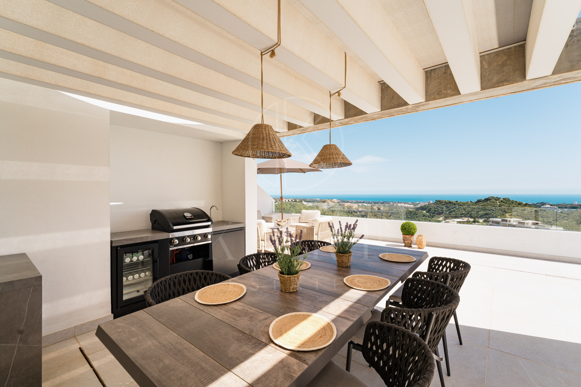 Luxury Duplex Penthouse with Panoramic Sea, Golf and Mountain Views