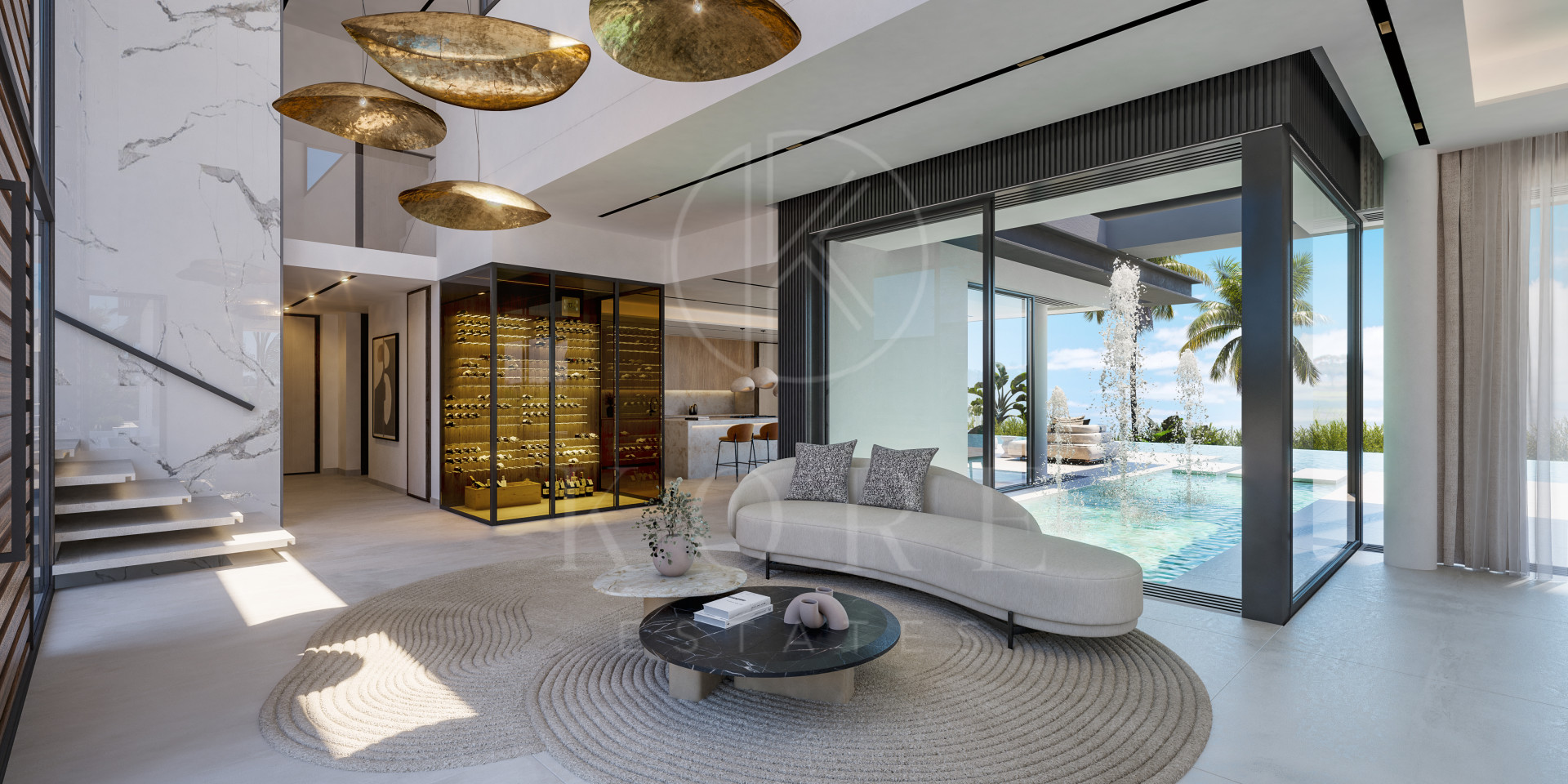 State of the art villas under construction on prime plots in El Paraíso