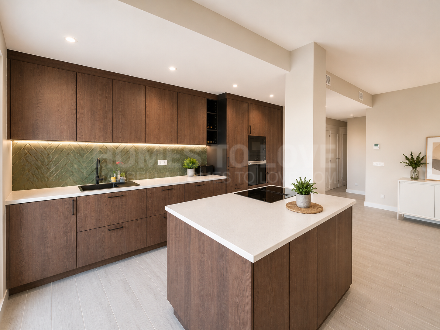 Moderne Drei-Zimmer-Wohnung in Estepona mit Panoramablick