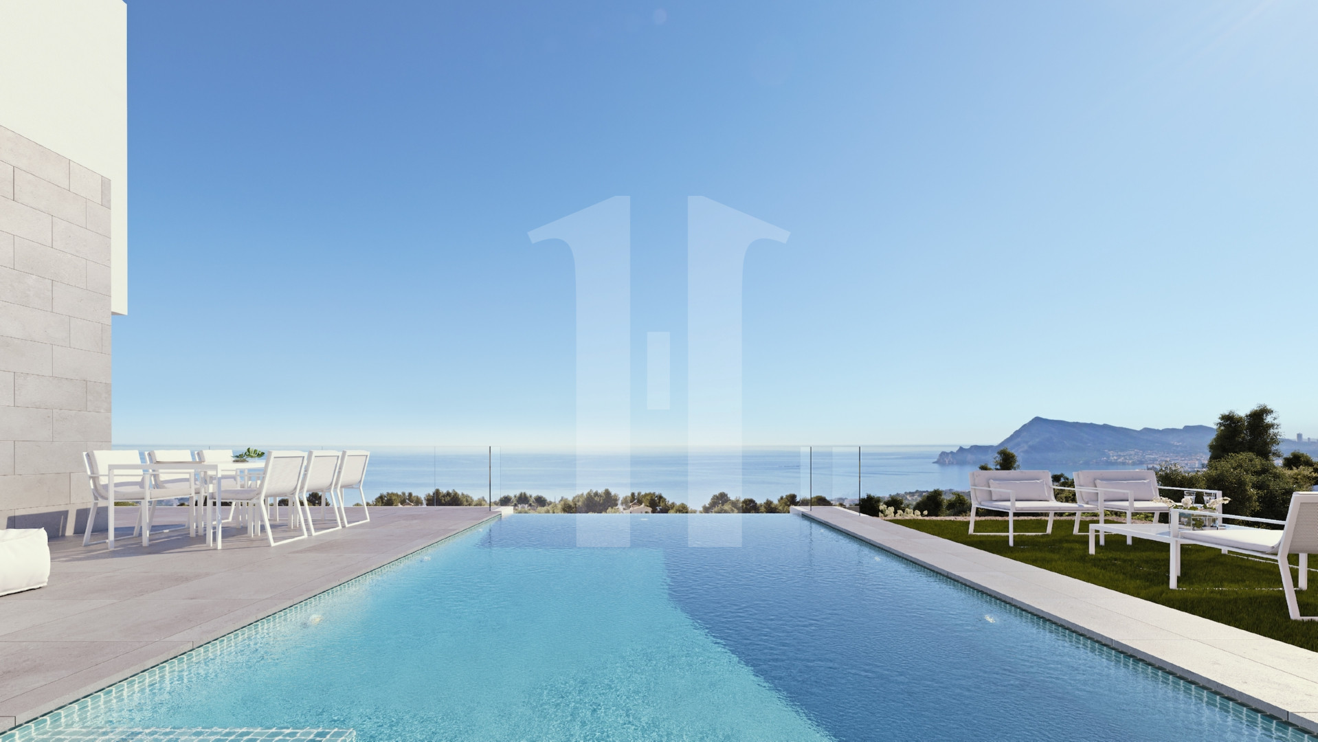 Villa en venta en Altea con vistas de 360° al mar