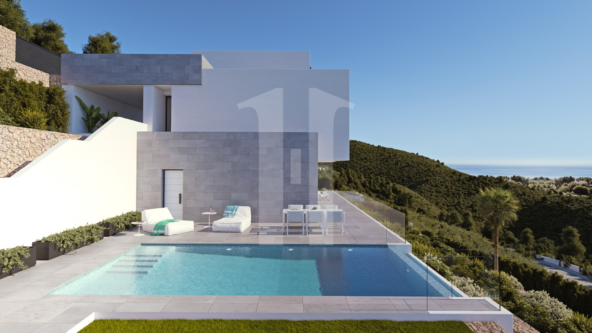 Villa en venta en Altea con vistas de 360° al mar