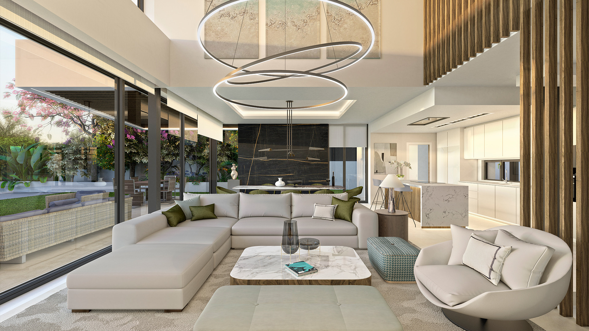 Luxury Villa in Puerto Banús at Mistral Beach with Five Bedrooms