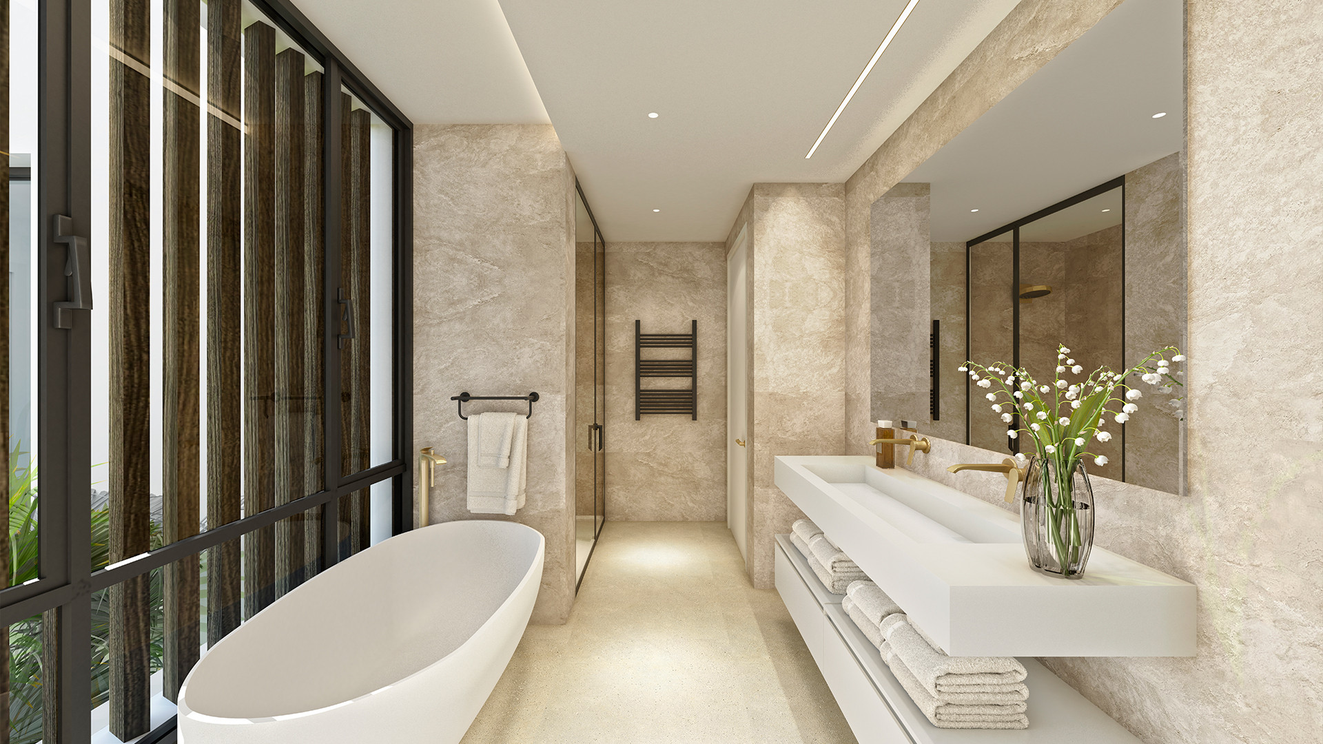 Luxury Villa in Puerto Banús at Mistral Beach with Five Bedrooms