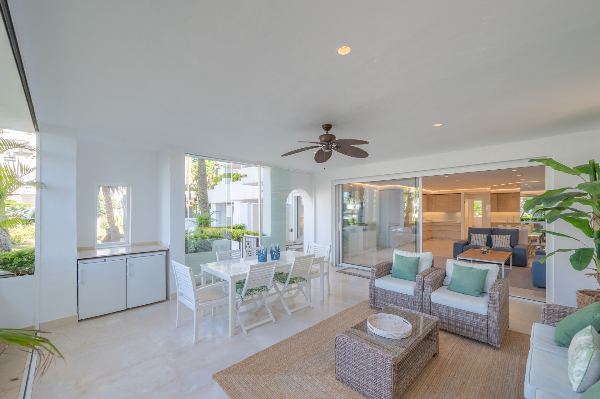 Refined Three-Bedroom Ground-Floor Apartment in Puente Romano