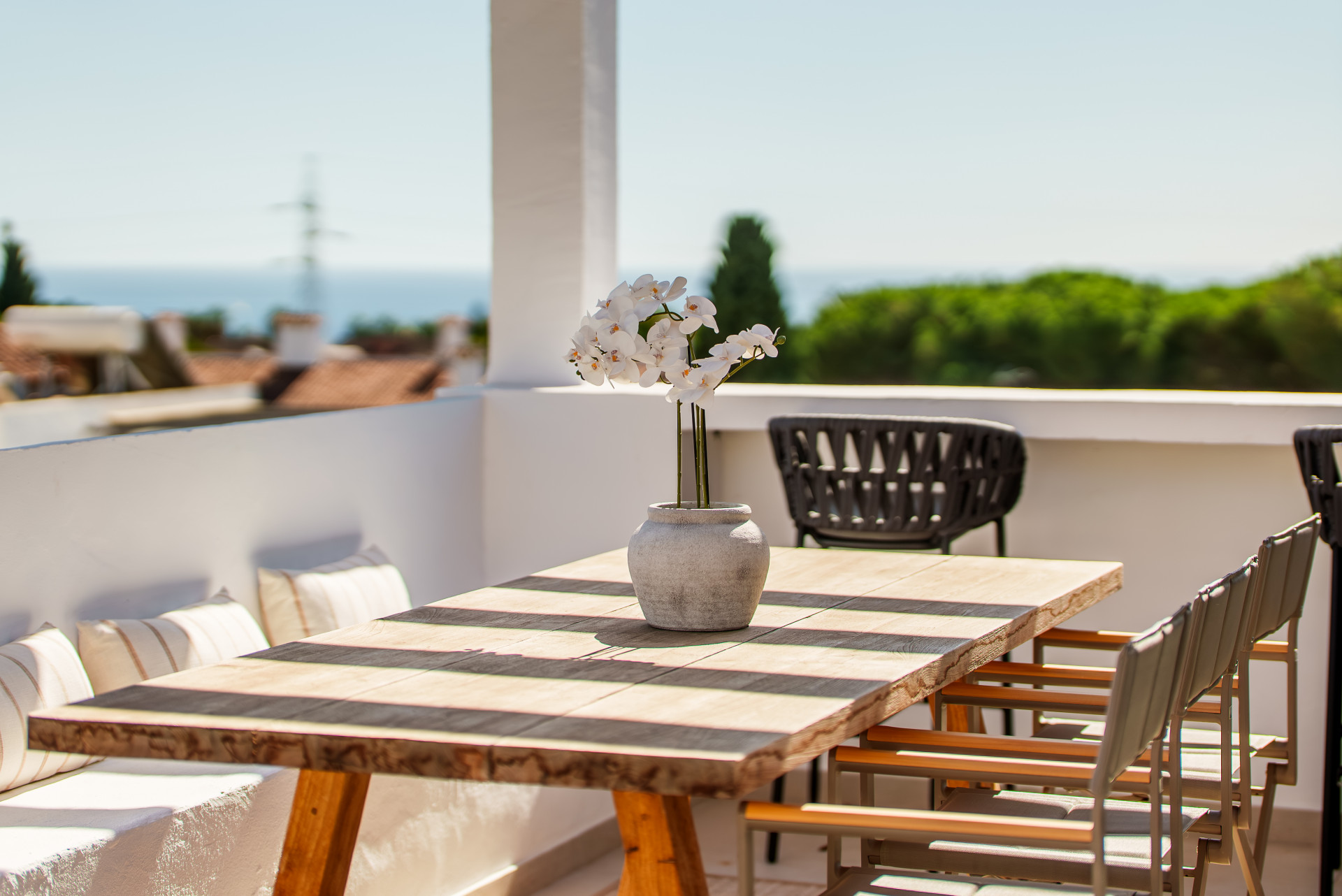 Fully Renovated Townhouse with Panoramic Sea Views on Marbella’s Golden Mile