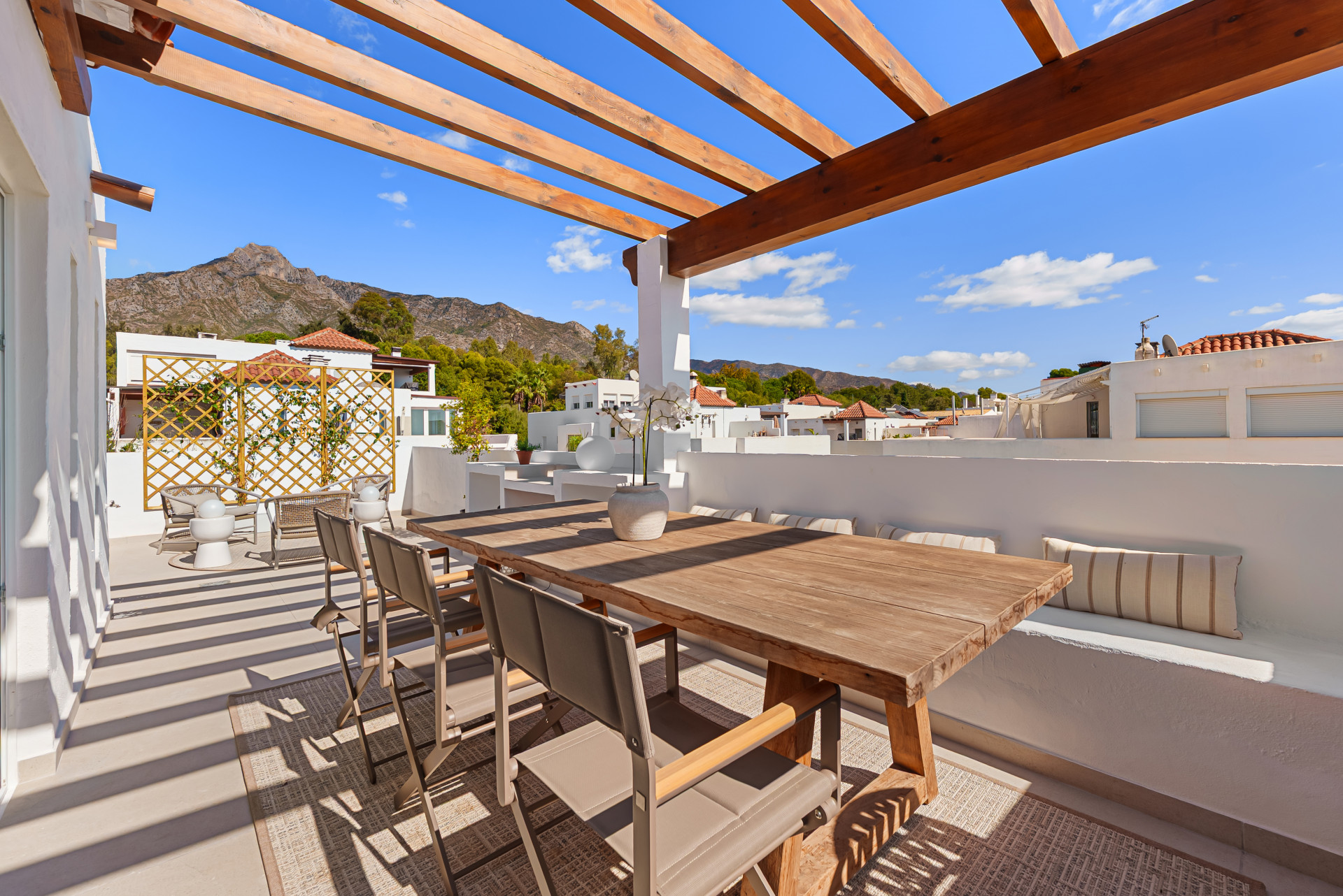 Fully Renovated Townhouse with Panoramic Sea Views on Marbella’s Golden Mile