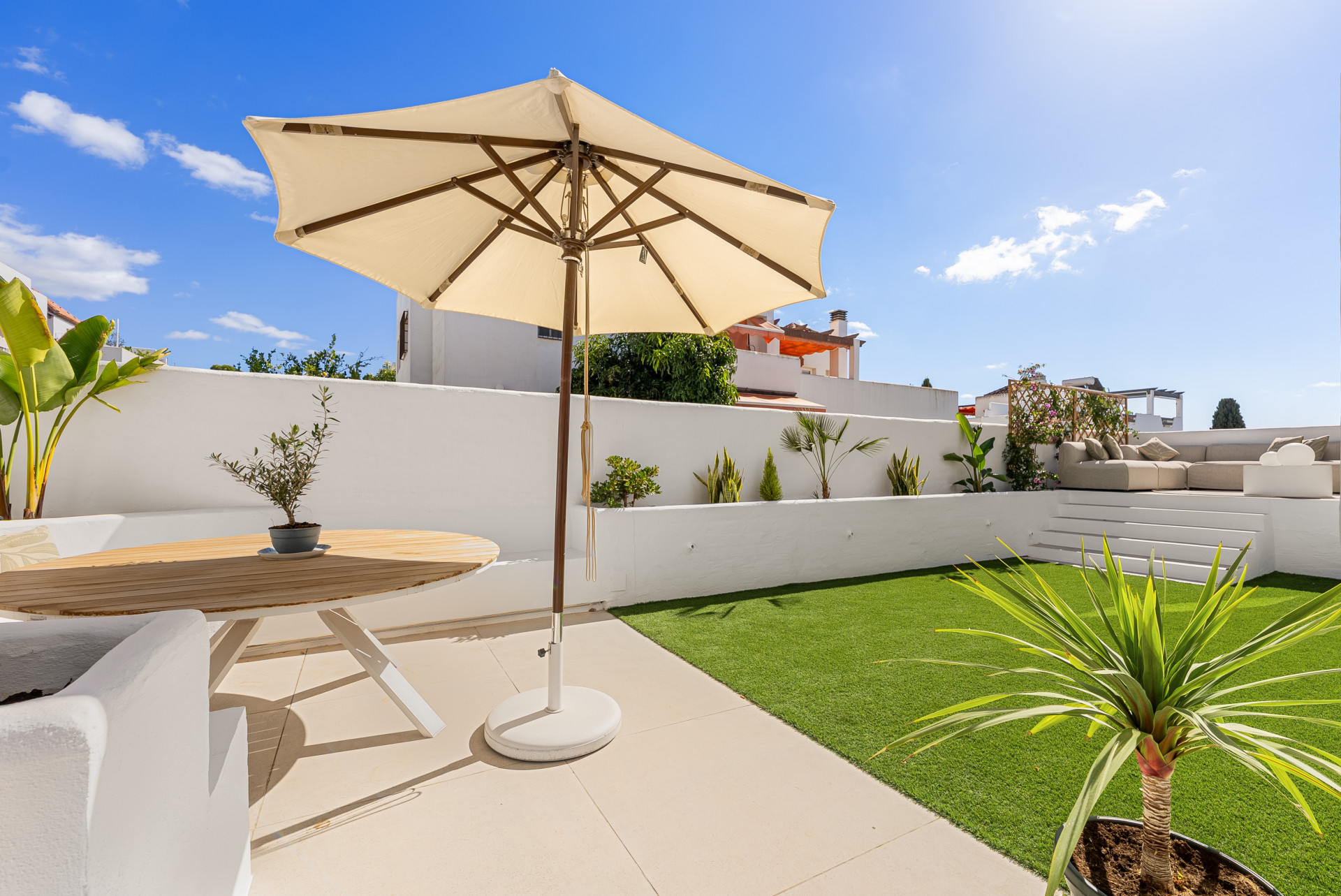 Fully Renovated Townhouse with Panoramic Sea Views on Marbella’s Golden Mile