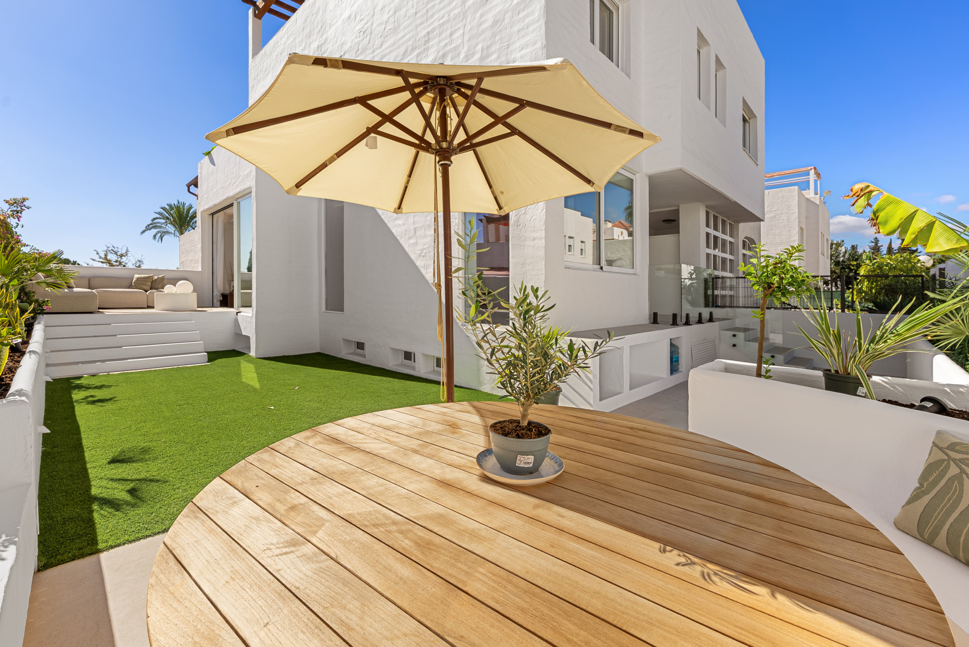 Fully Renovated Townhouse with Panoramic Sea Views on Marbella’s Golden Mile