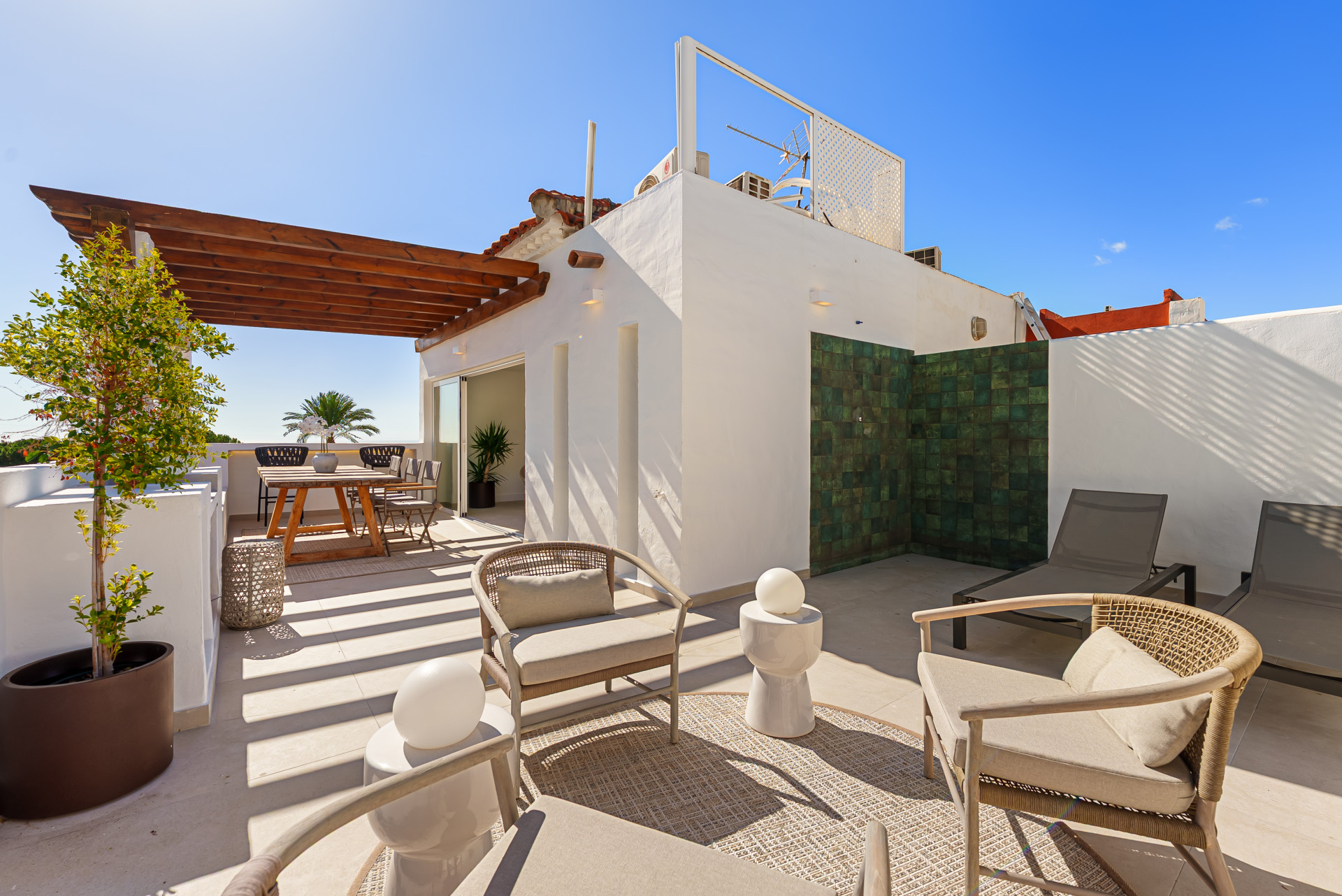 Fully Renovated Townhouse with Panoramic Sea Views on Marbella’s Golden Mile