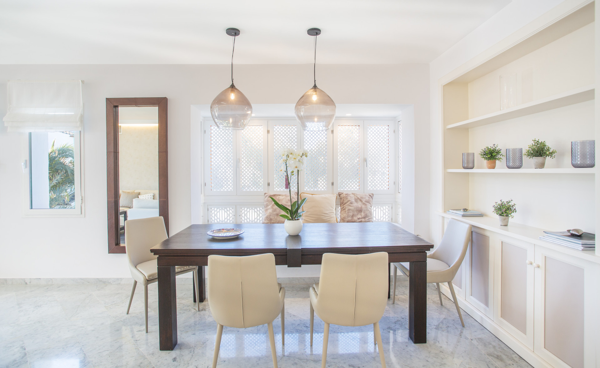 Luxurious beachfront corner penthouse.