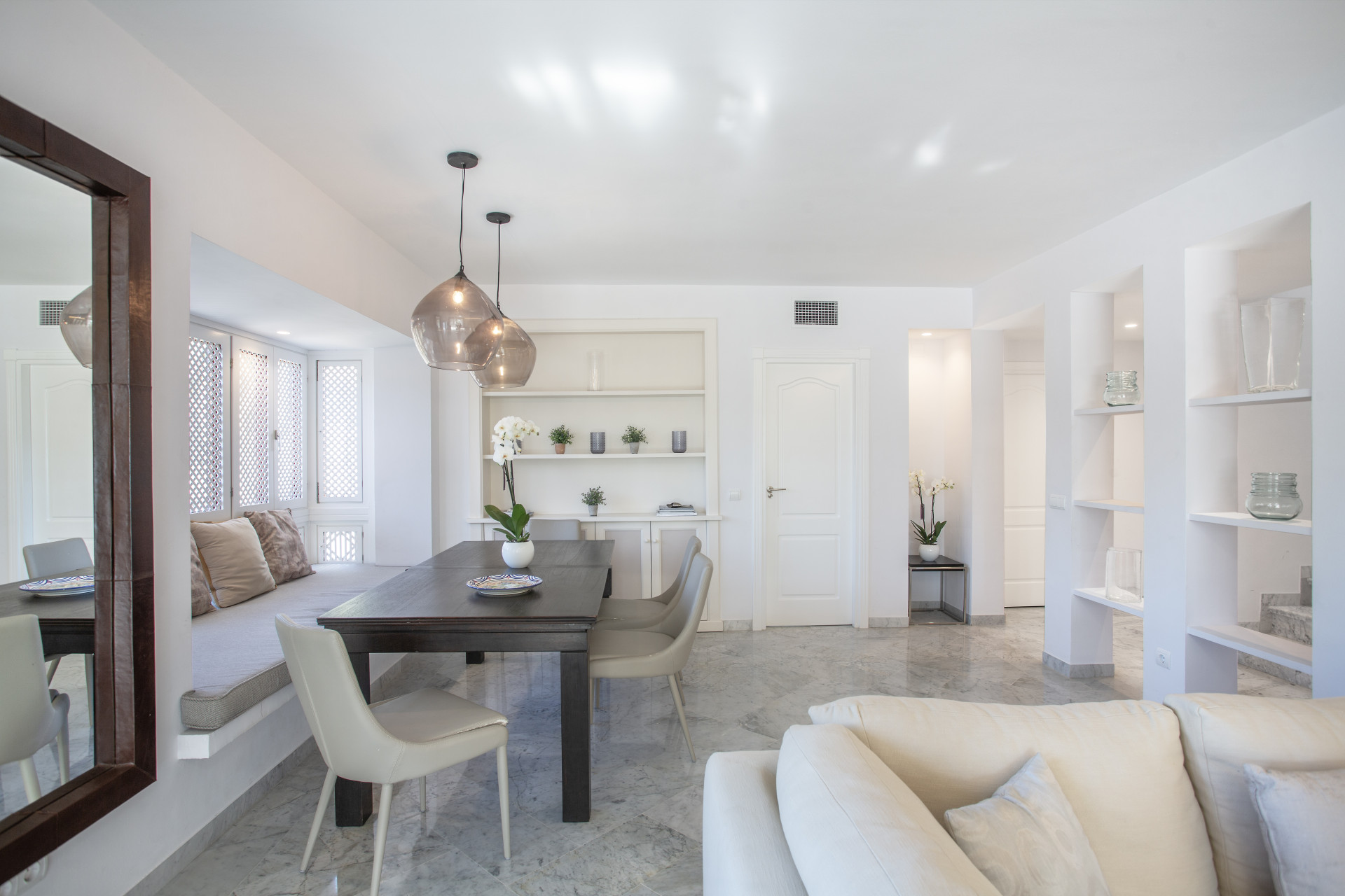 Luxurious beachfront corner penthouse.