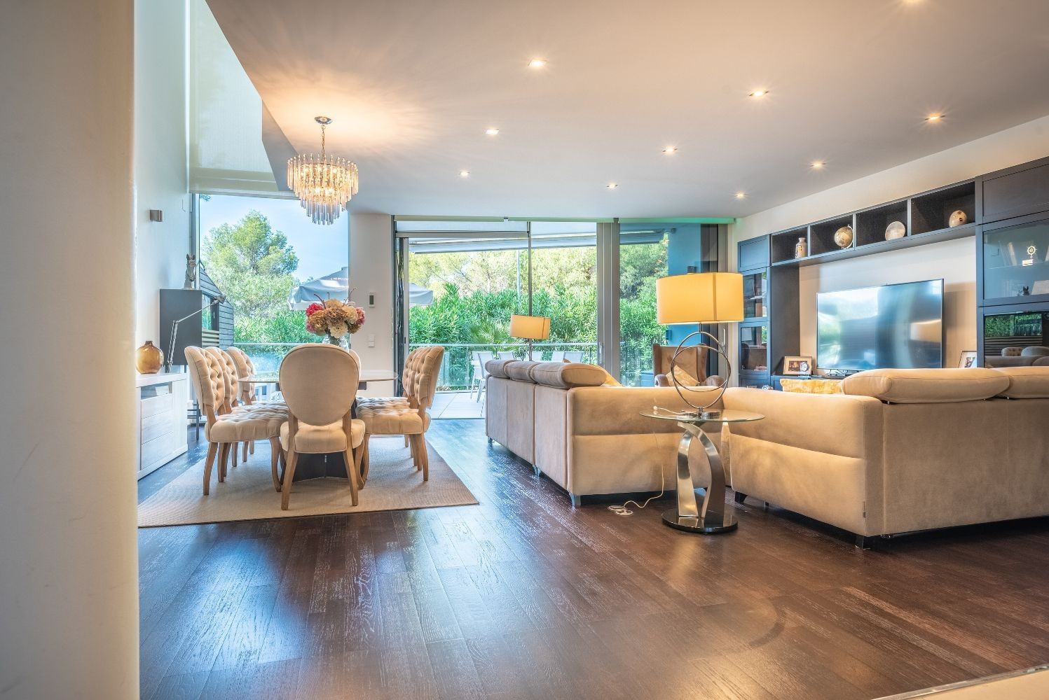 Luxury gated community with amenities.