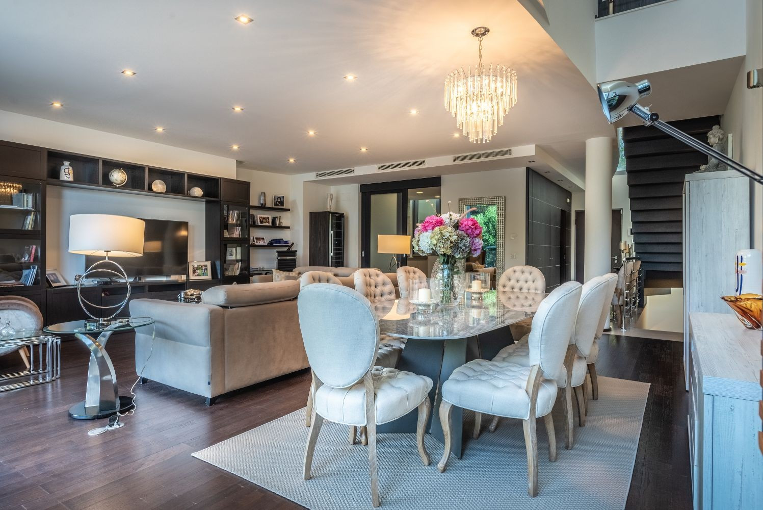Luxury gated community with amenities.
