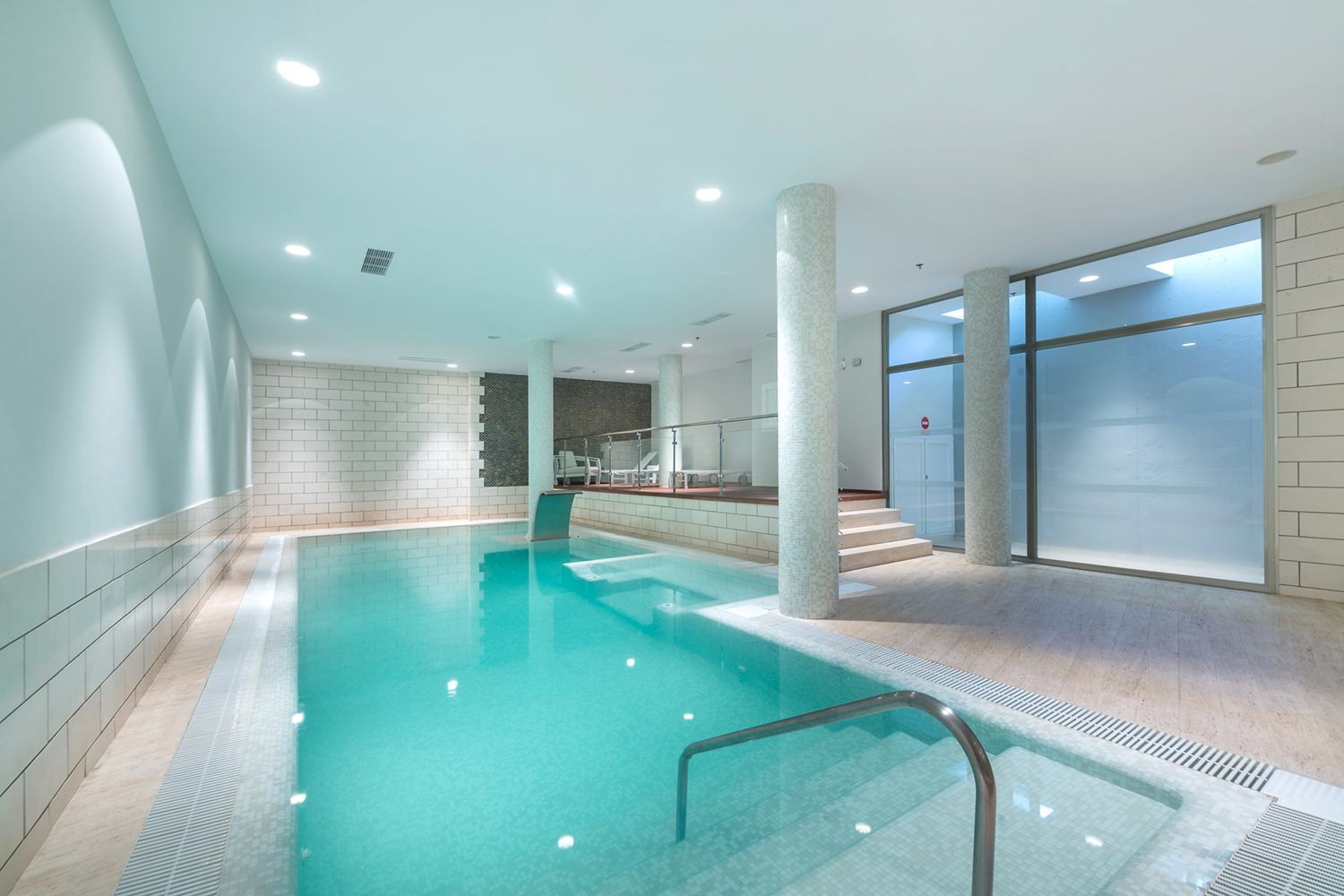 Luxury gated community with amenities.