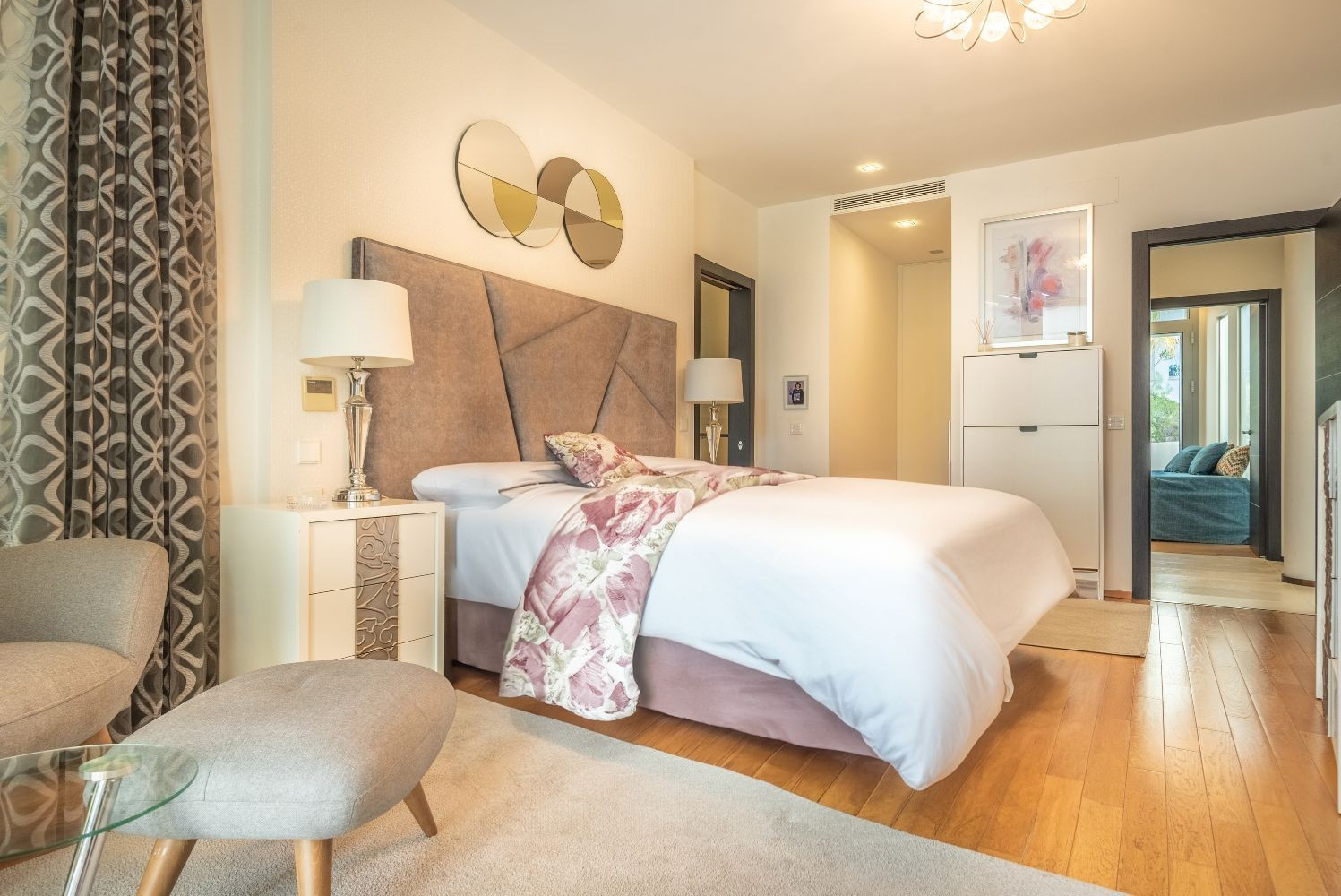 Luxury gated community with amenities.