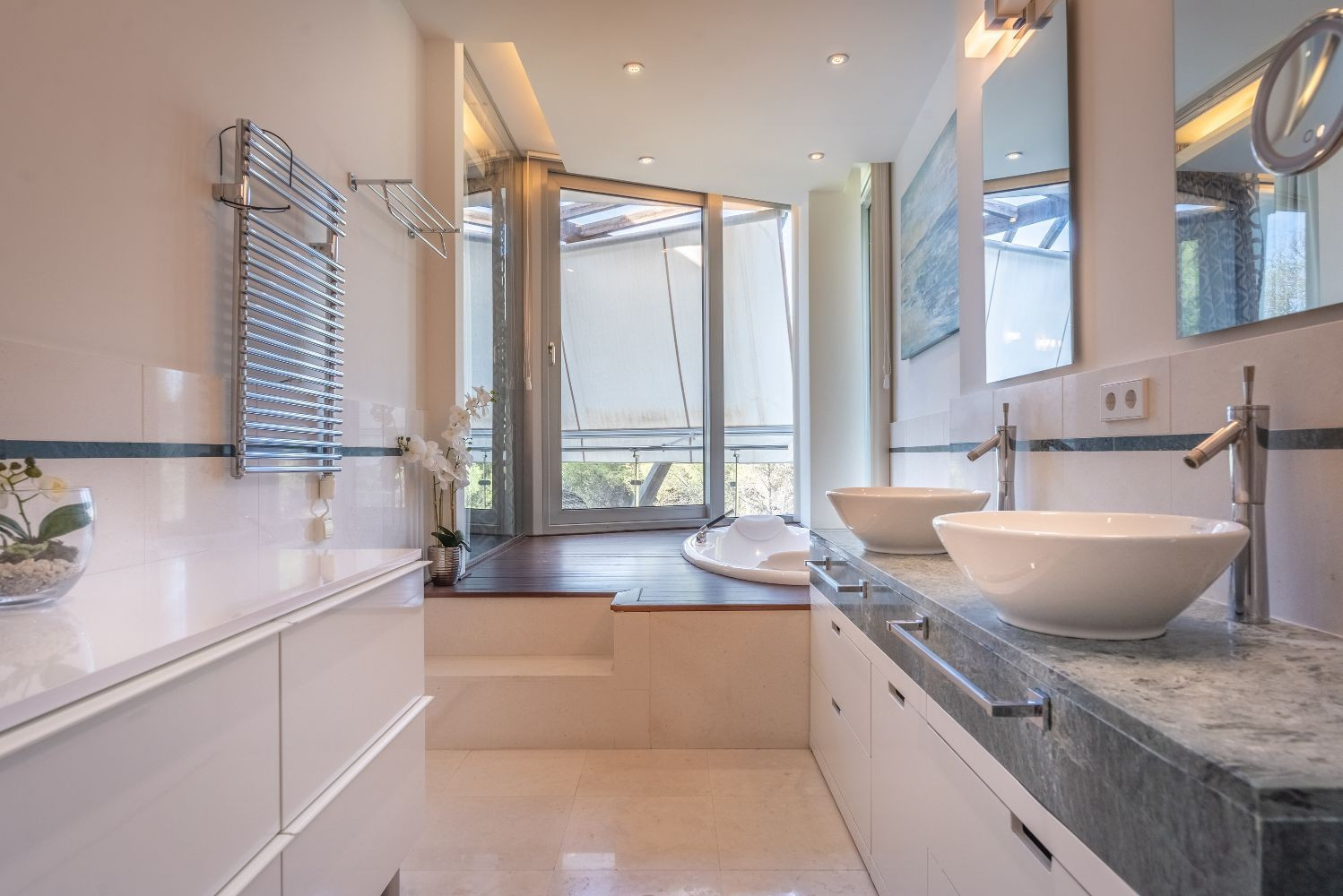 Luxury gated community with amenities.