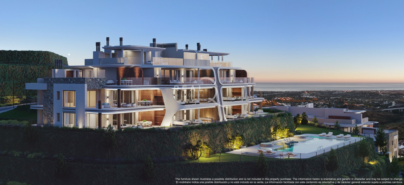Low-density new construction in a luxury resort complex