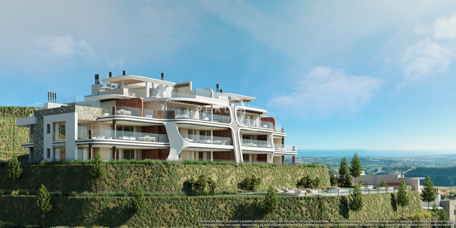 Low-density new construction in a luxury resort complex